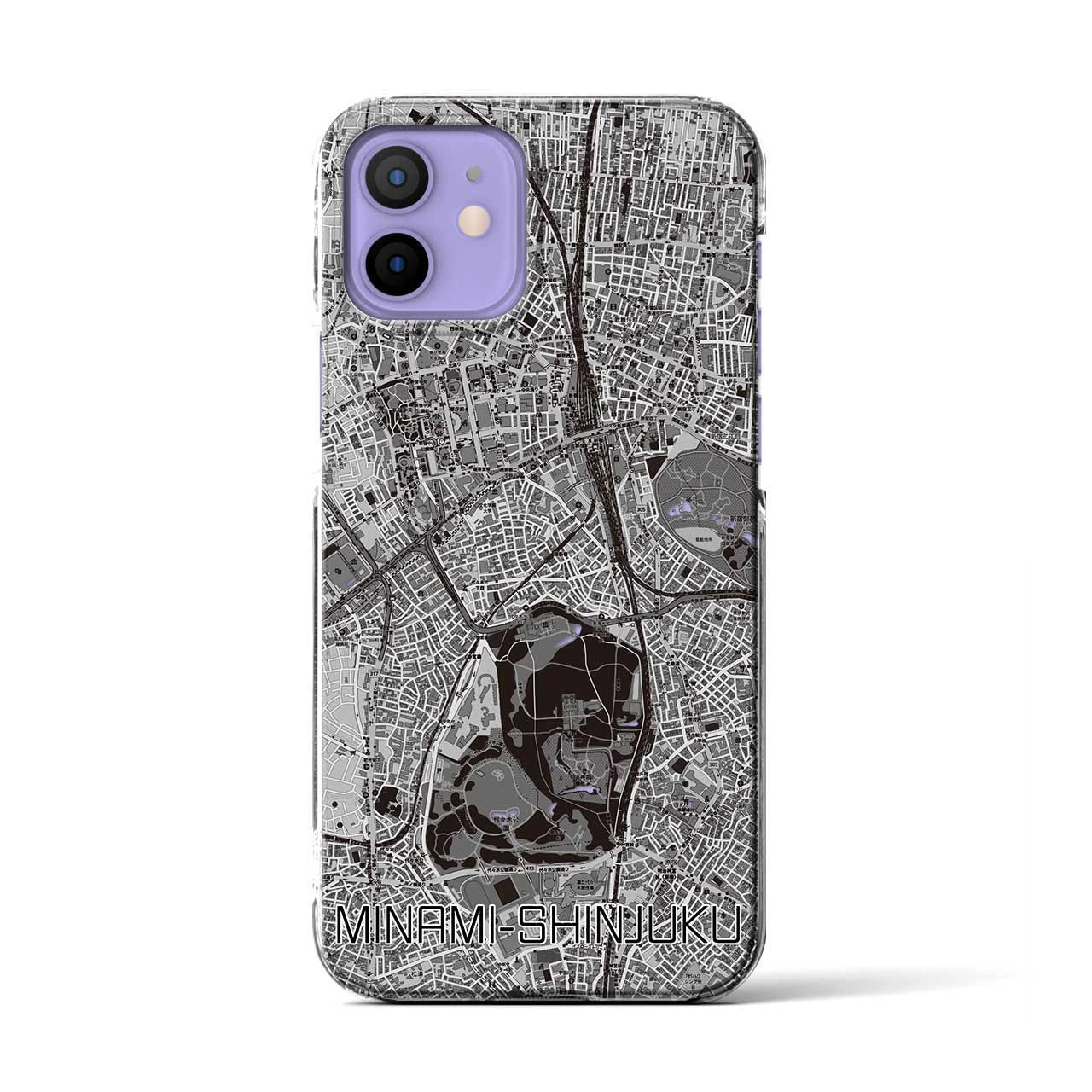 【南新宿(東京都)】地図柄iPhoneケース(クリアタイプ)
