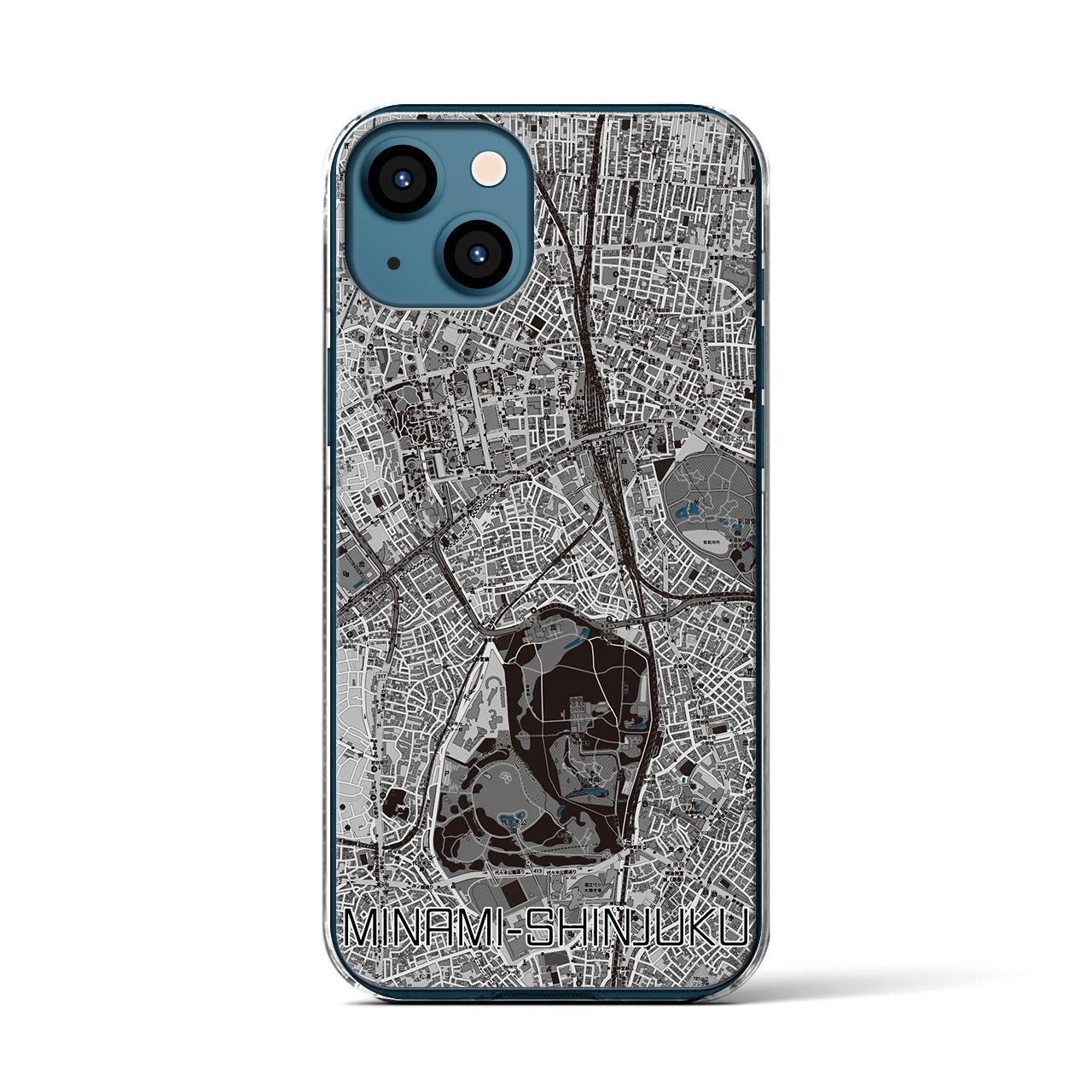 【南新宿(東京都)】地図柄iPhoneケース(クリアタイプ)