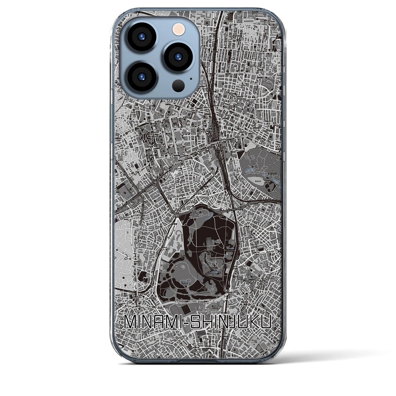 【南新宿(東京都)】地図柄iPhoneケース(クリアタイプ)