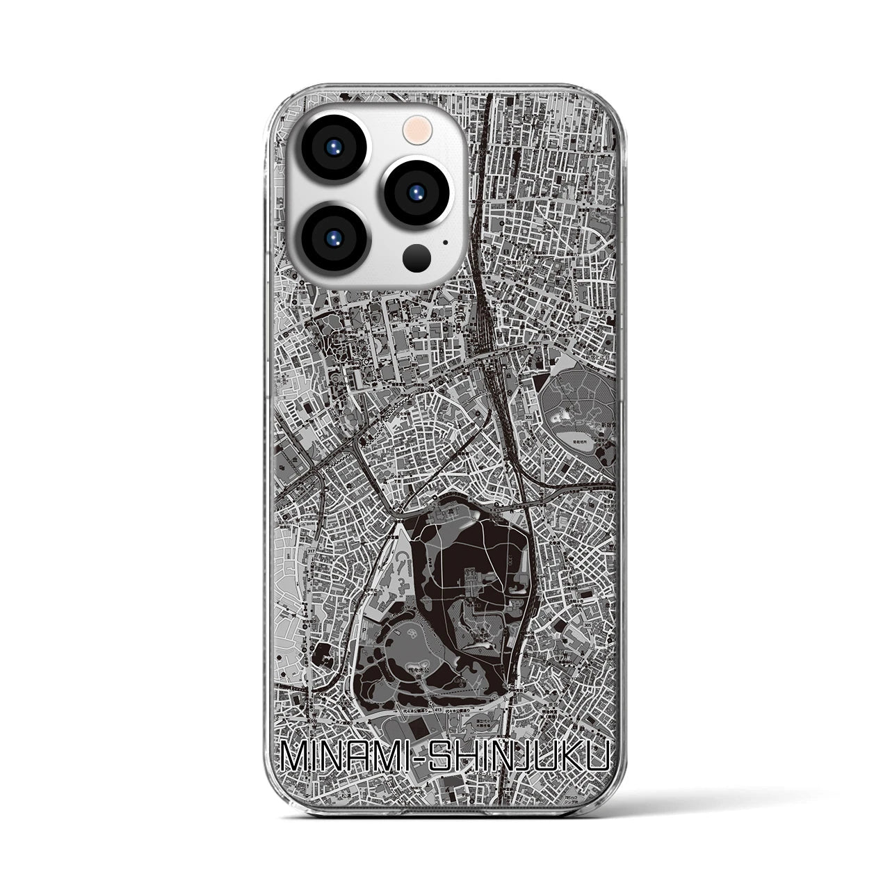 【南新宿(東京都)】地図柄iPhoneケース(クリアタイプ)