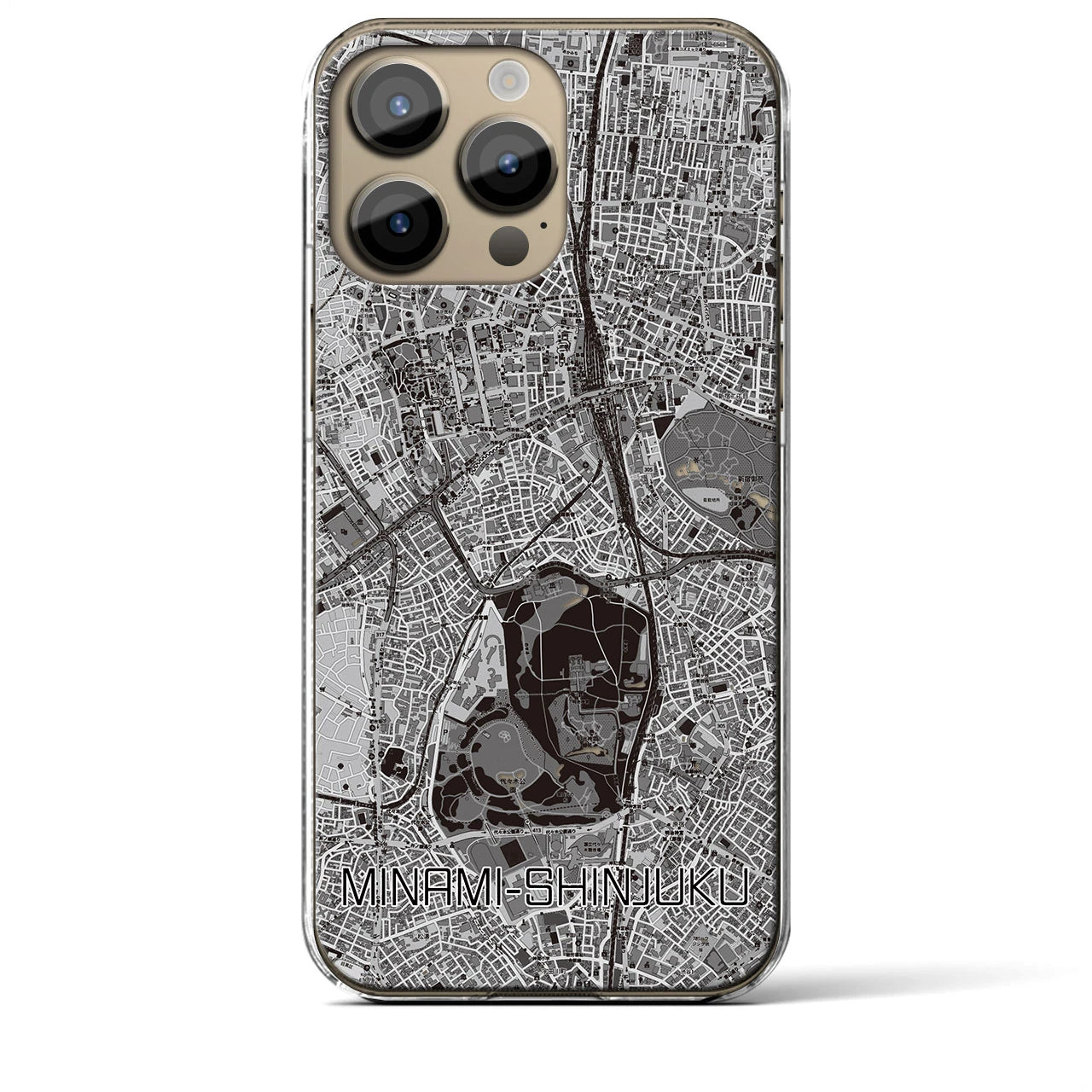 【南新宿(東京都)】地図柄iPhoneケース(クリアタイプ)