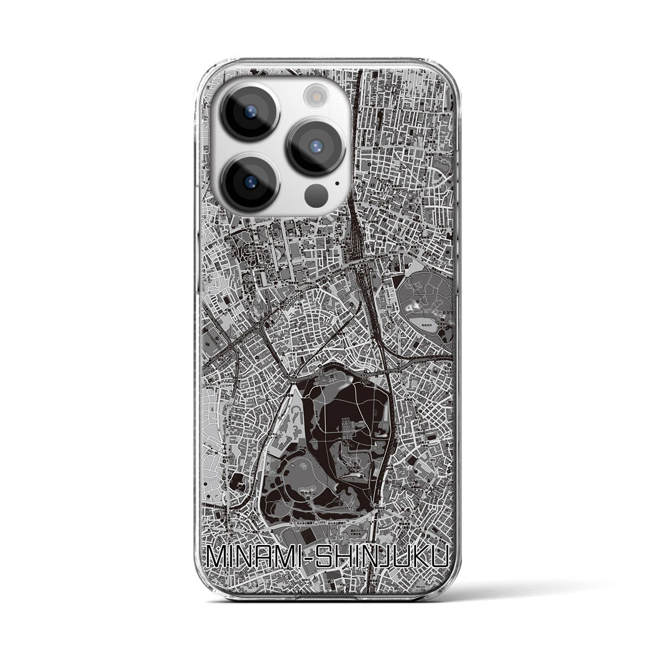 【南新宿(東京都)】地図柄iPhoneケース(クリアタイプ)