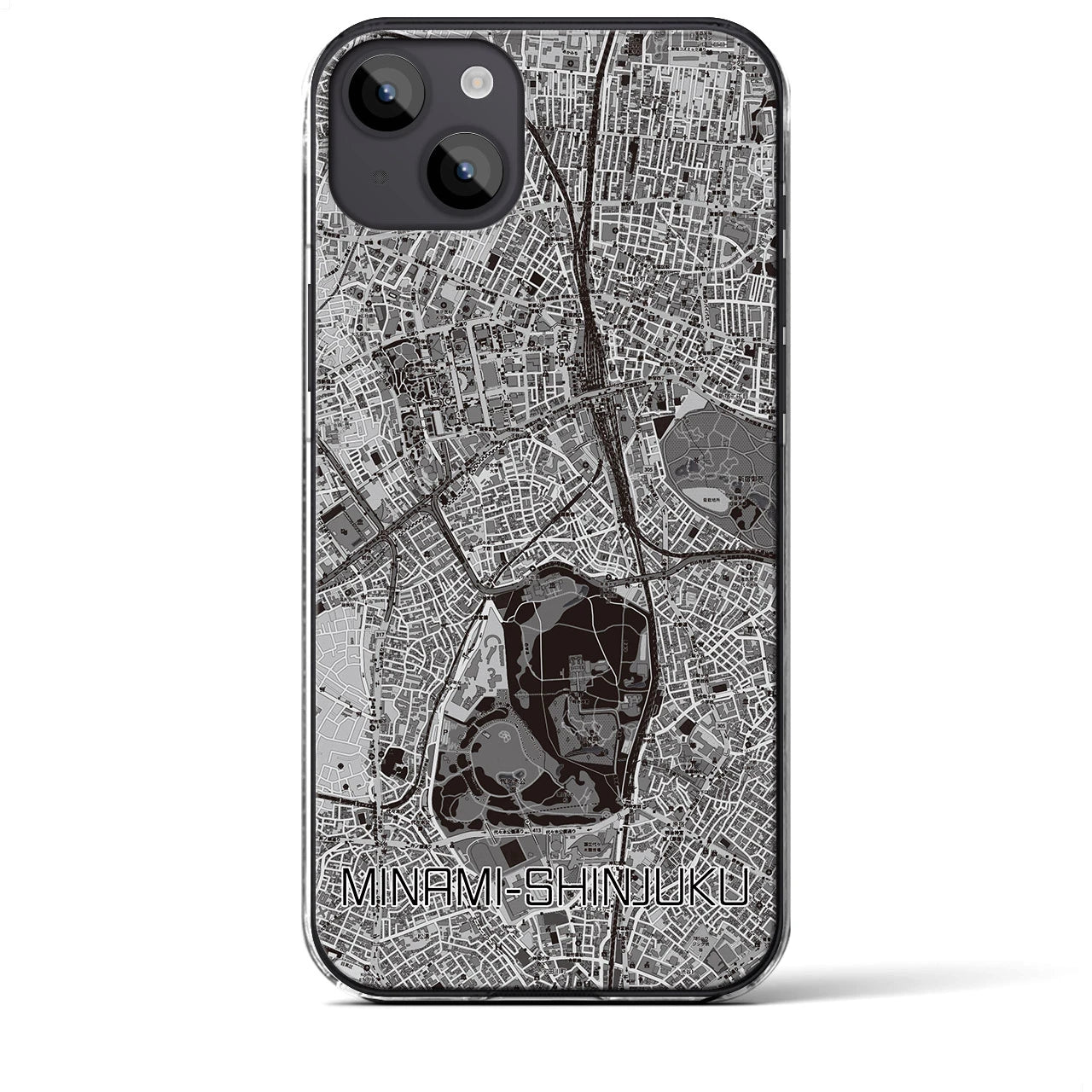 【南新宿(東京都)】地図柄iPhoneケース(クリアタイプ)