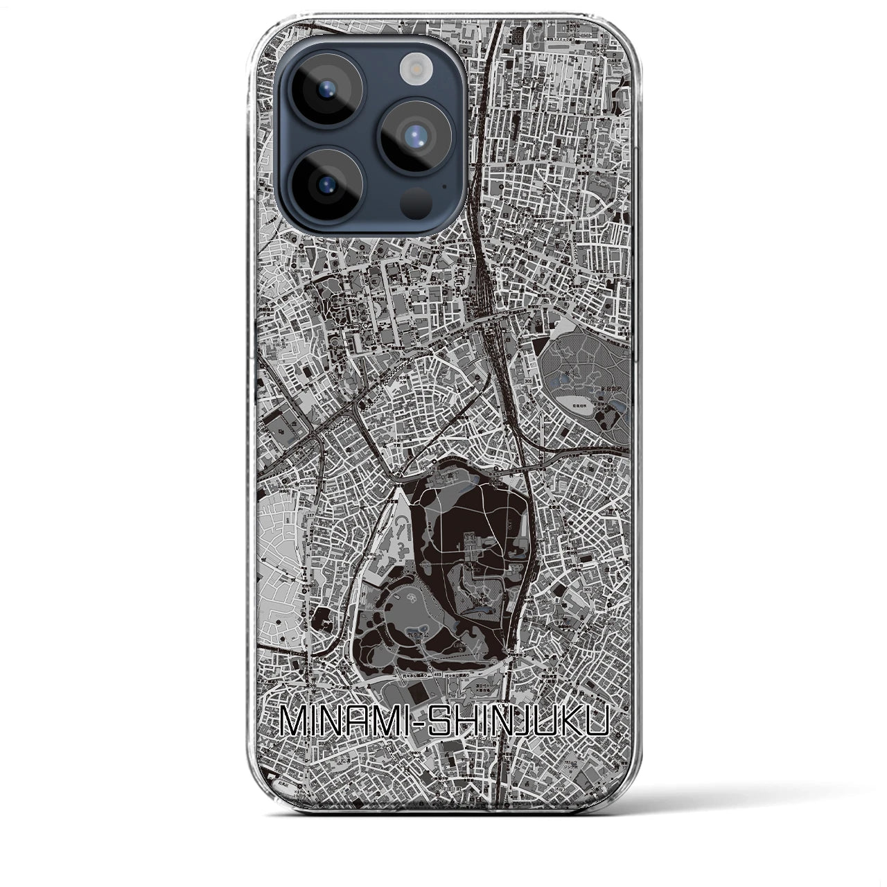 【南新宿(東京都)】地図柄iPhoneケース(クリアタイプ)