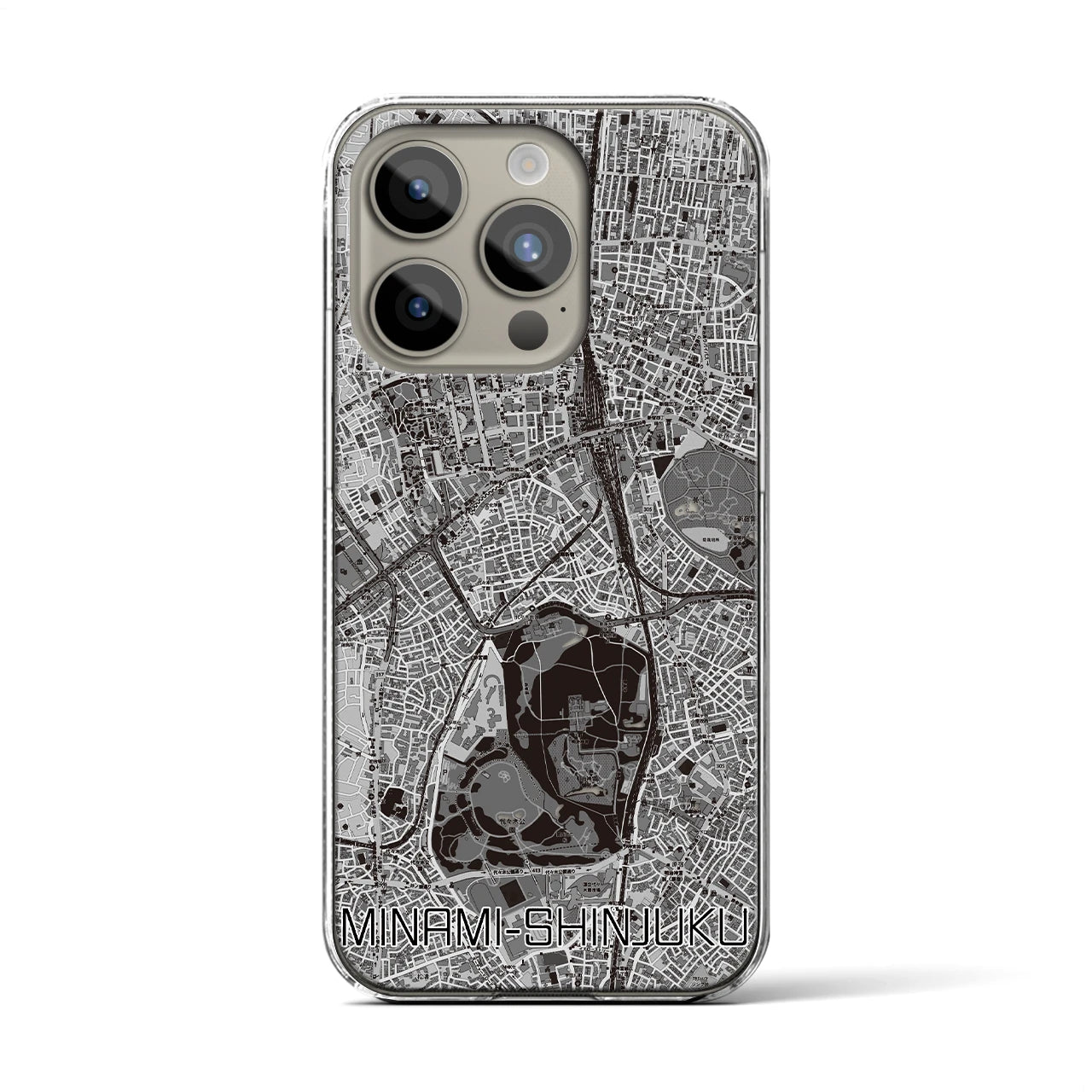 【南新宿(東京都)】地図柄iPhoneケース(クリアタイプ)