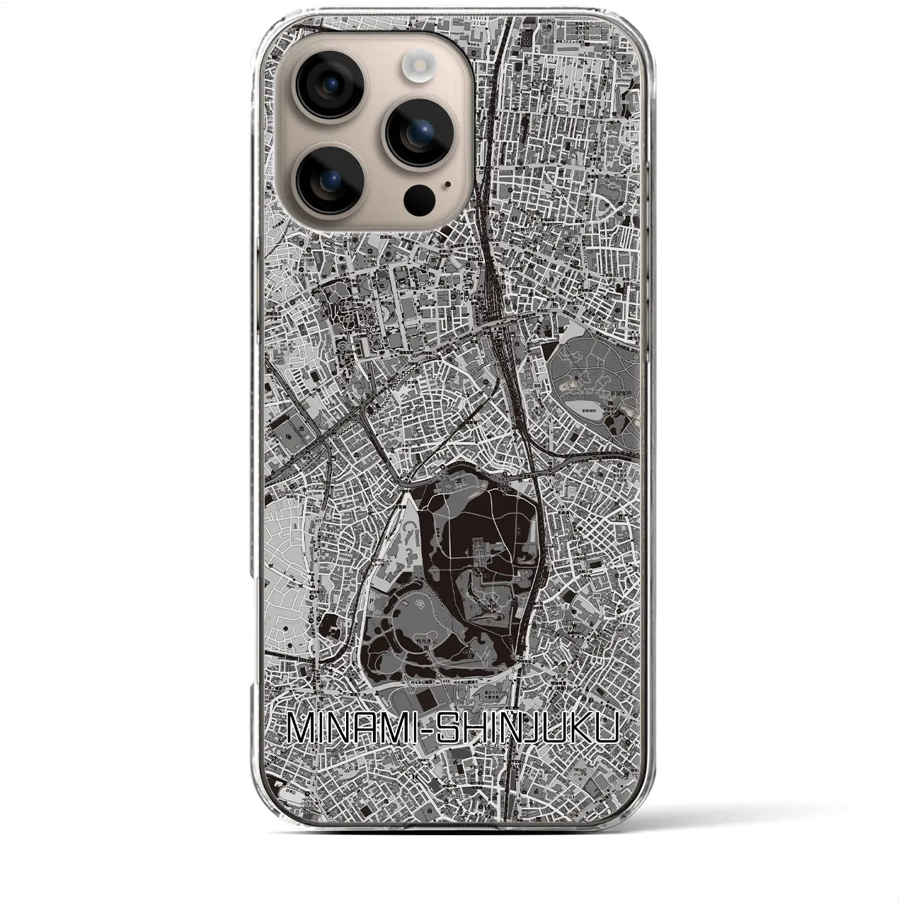 【南新宿(東京都)】地図柄iPhoneケース(クリアタイプ)