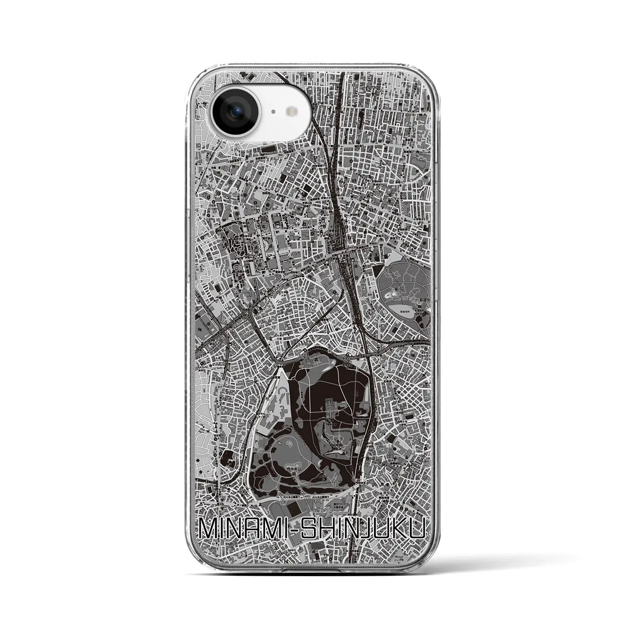 【南新宿(東京都)】地図柄iPhoneケース(クリアタイプ)