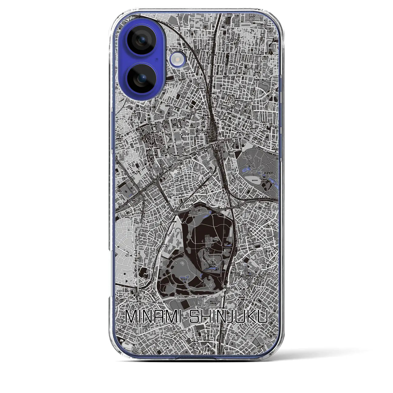 【南新宿(東京都)】地図柄iPhoneケース(クリアタイプ)