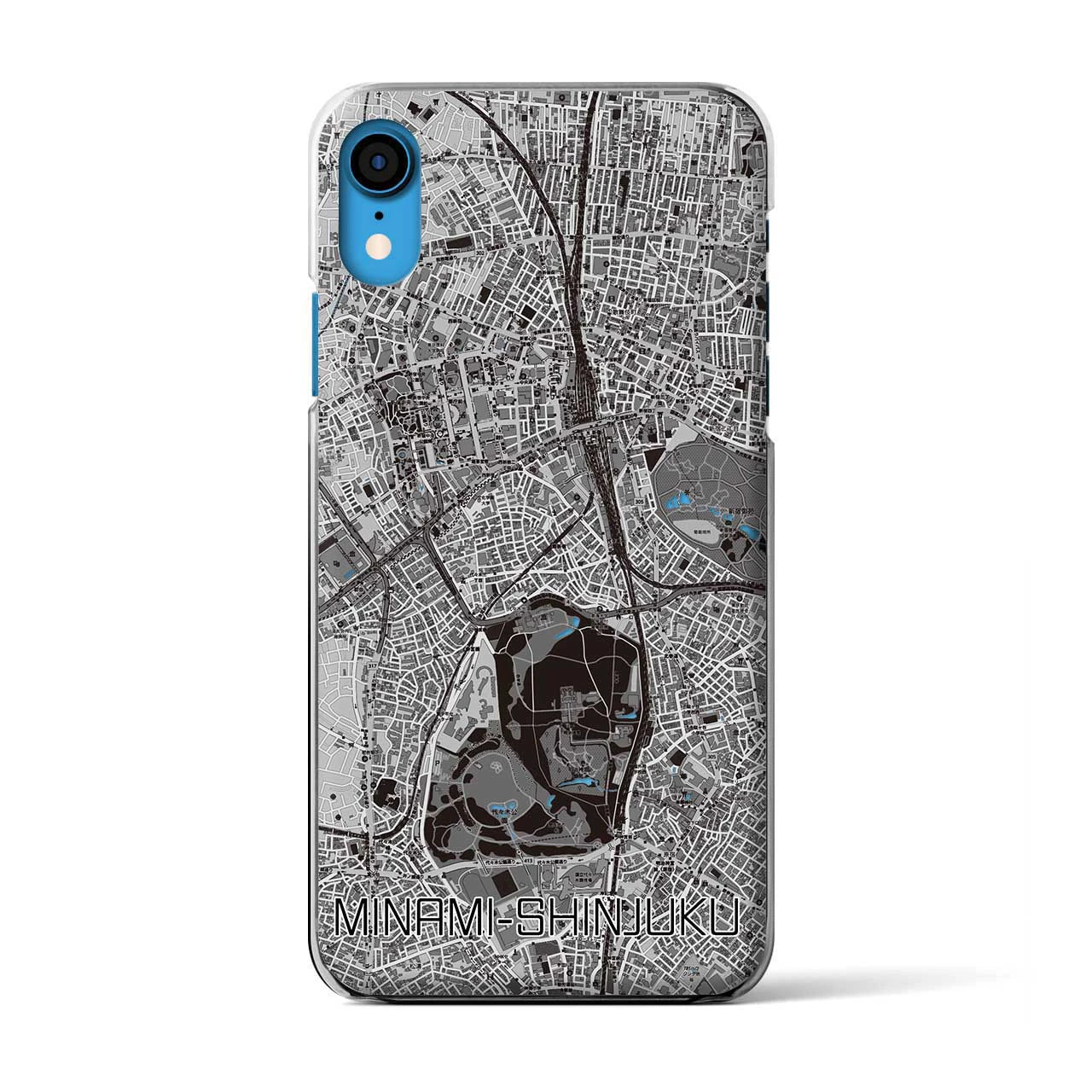 【南新宿(東京都)】地図柄iPhoneケース(クリアタイプ)
