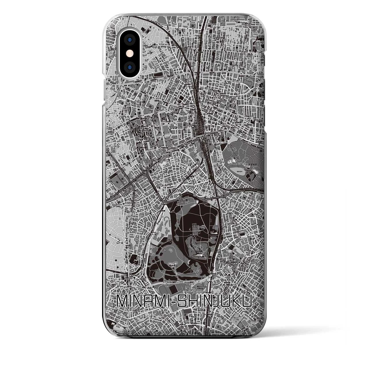 【南新宿(東京都)】地図柄iPhoneケース(クリアタイプ)