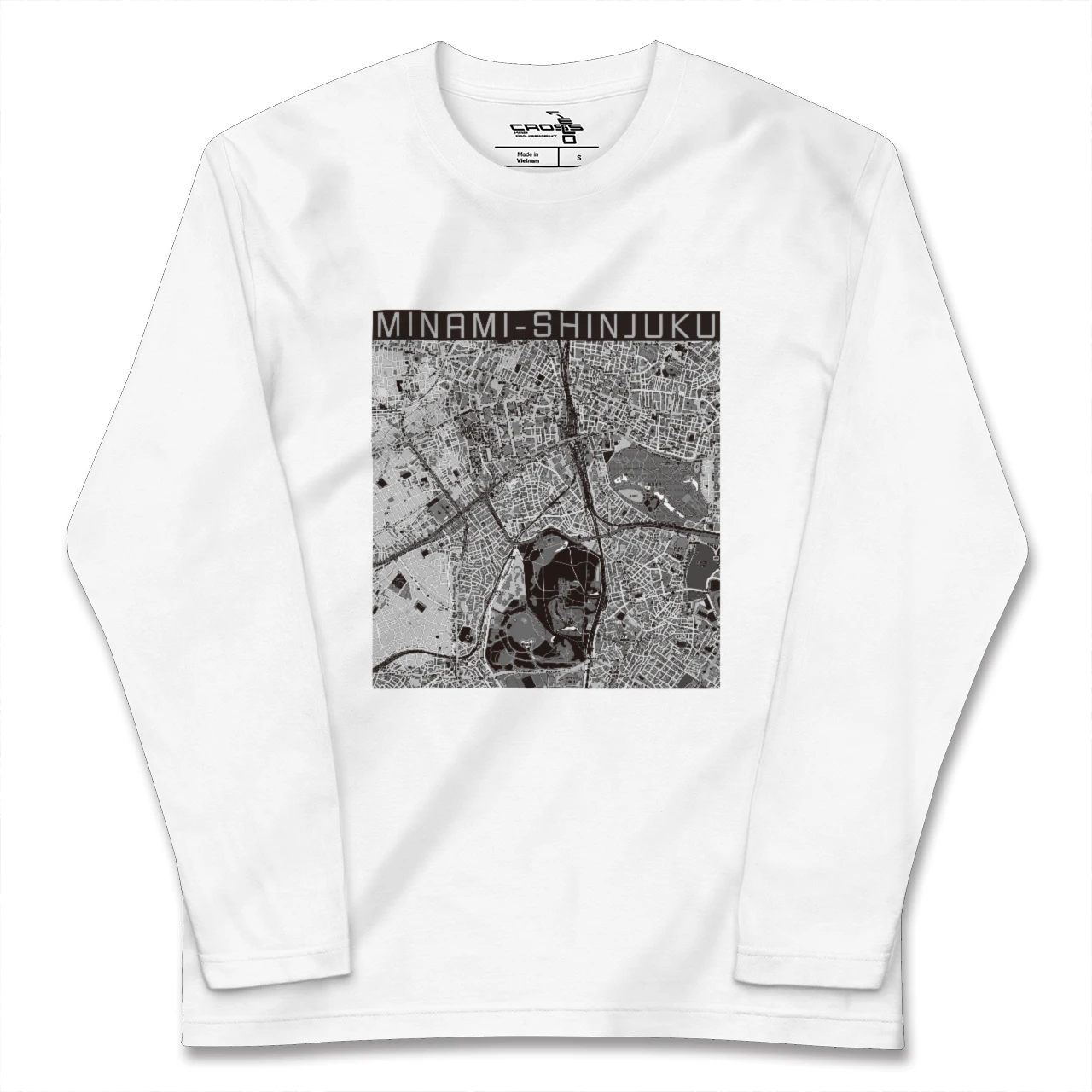 【南新宿(東京都)】地図柄ロングスリーブTシャツ
