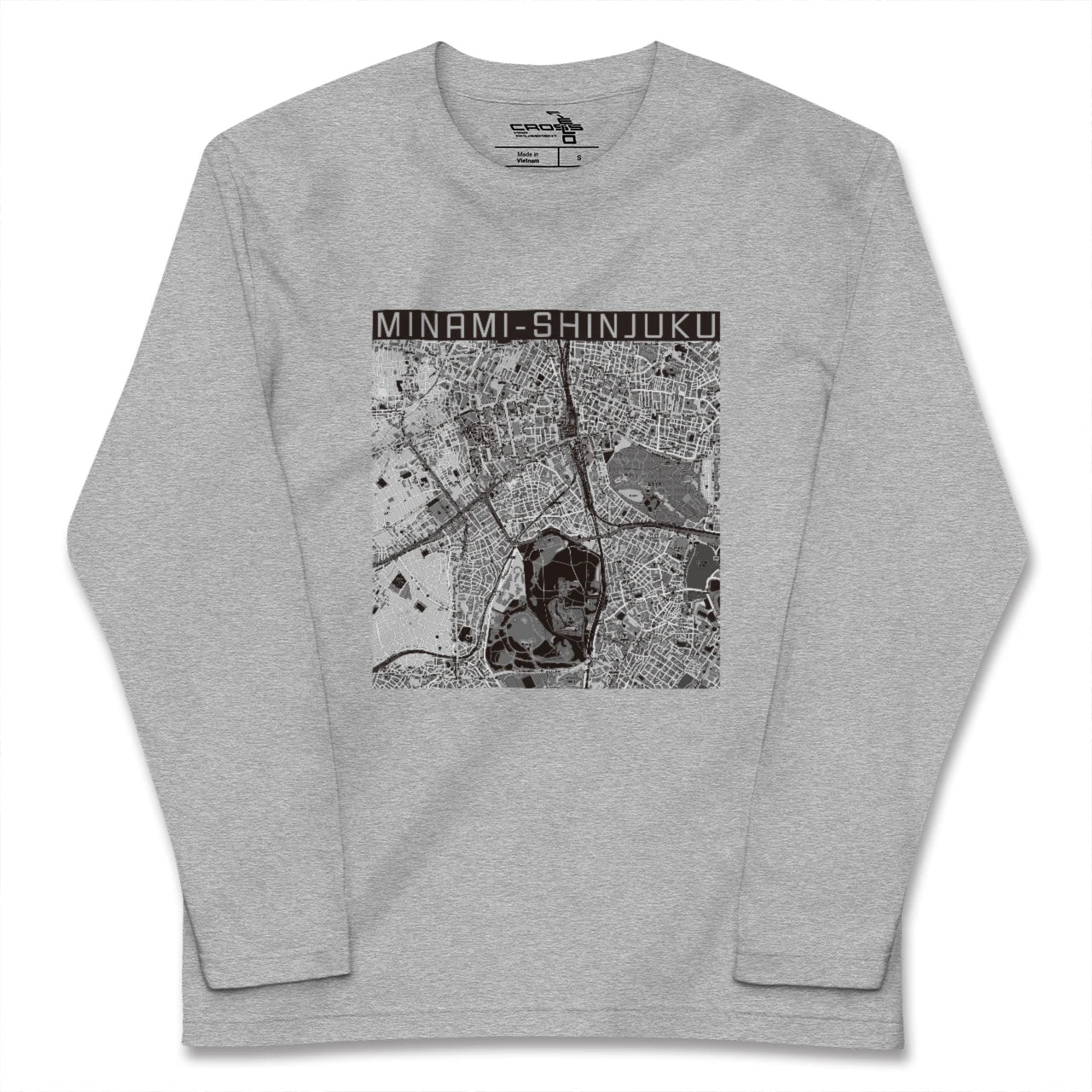 【南新宿(東京都)】地図柄ロングスリーブTシャツ