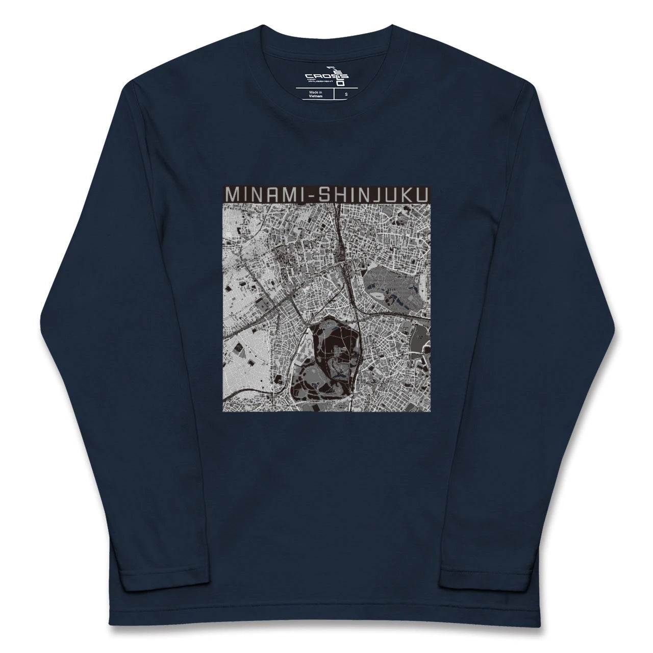 【南新宿(東京都)】地図柄ロングスリーブTシャツ