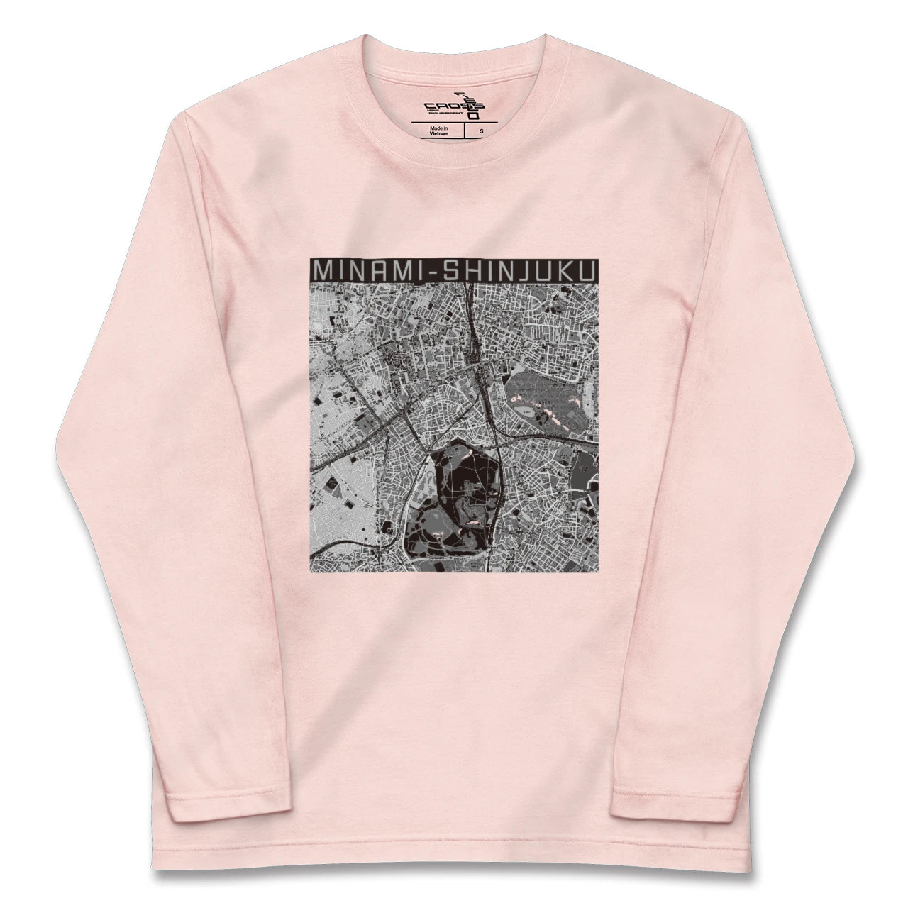 【南新宿(東京都)】地図柄ロングスリーブTシャツ
