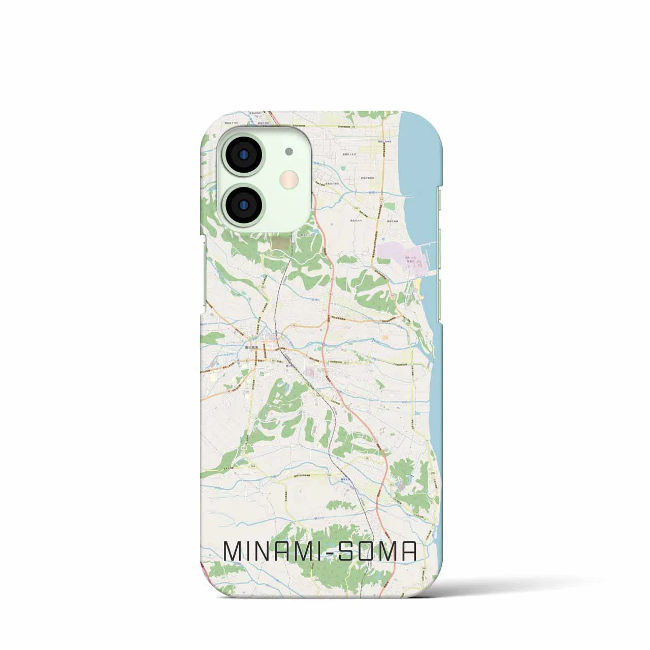 【南相馬(福島県)】地図柄iPhoneケース(バックカバータイプ)