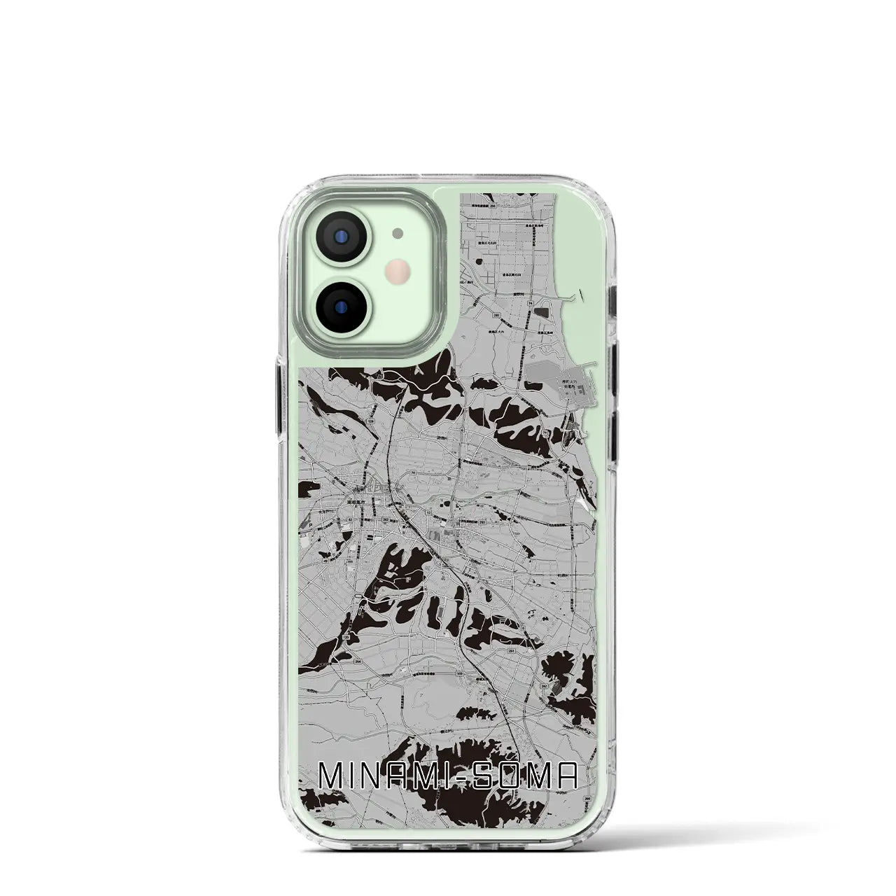 【南相馬(福島県)】地図柄iPhoneケース(MagSafeタイプ)
