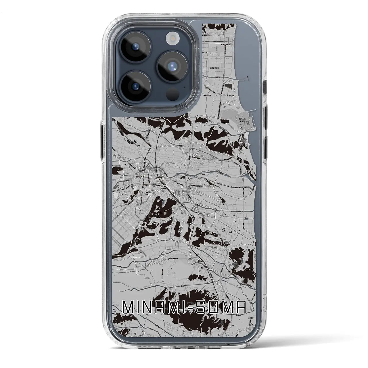 【南相馬(福島県)】地図柄iPhoneケース(MagSafeタイプ)