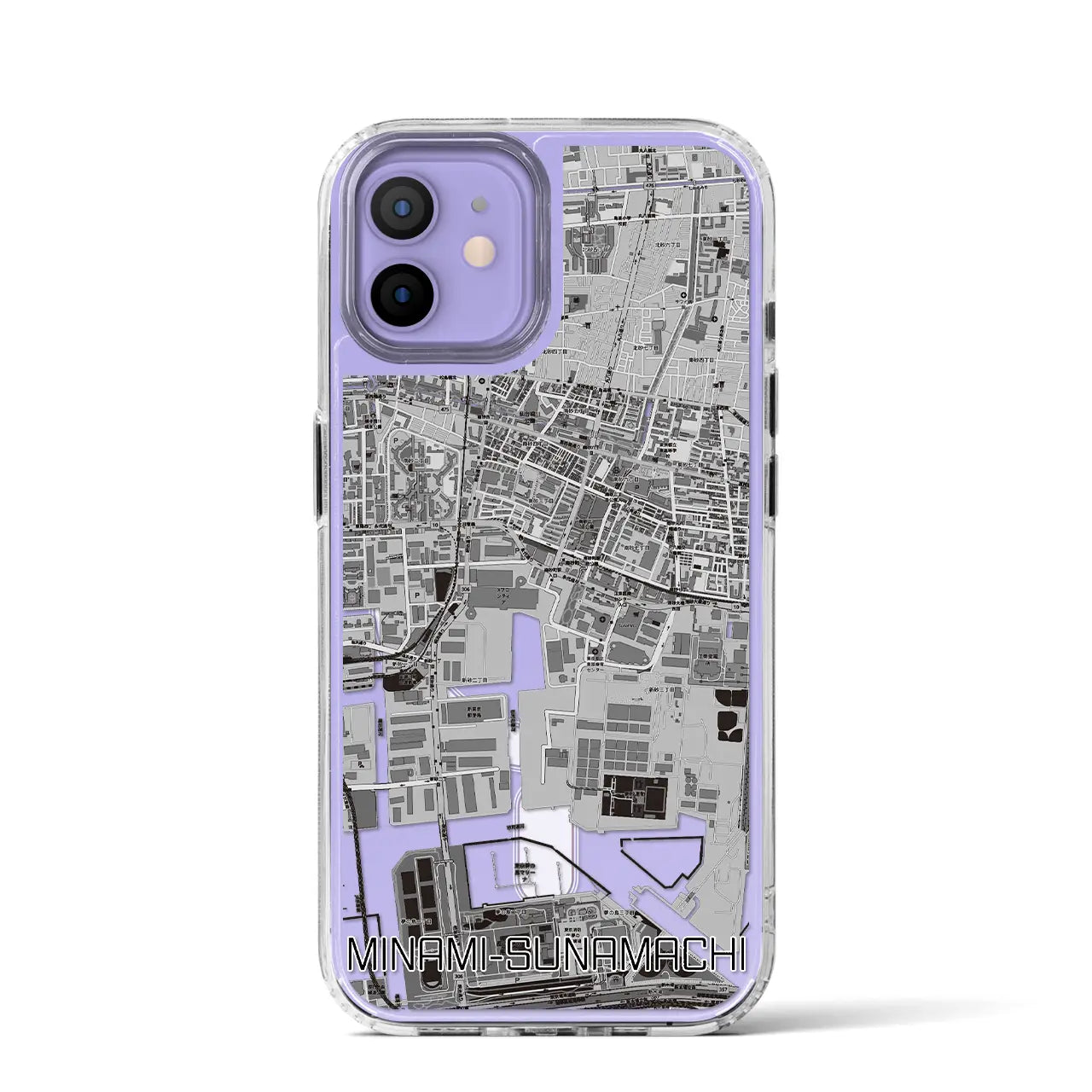 【南砂町(東京都)】地図柄iPhoneケース(MagSafeタイプ)