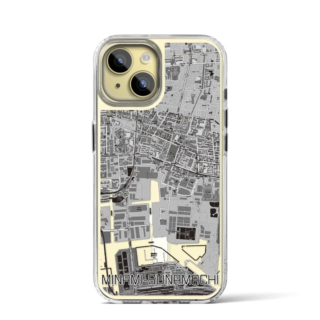 【南砂町(東京都)】地図柄iPhoneケース(MagSafeタイプ)