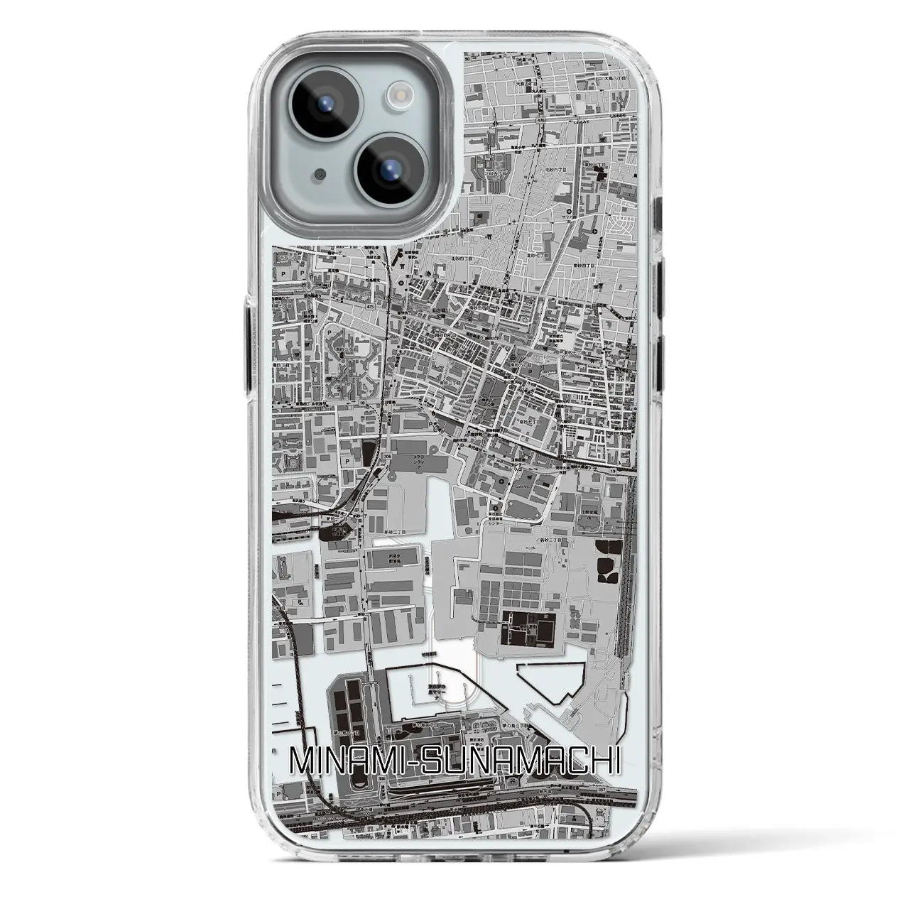 【南砂町(東京都)】地図柄iPhoneケース(MagSafeタイプ)