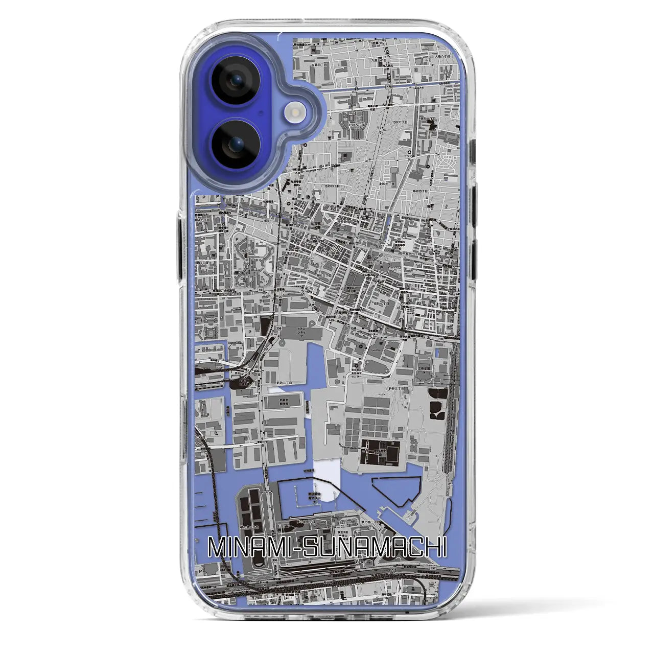 【南砂町(東京都)】地図柄iPhoneケース(MagSafeタイプ)