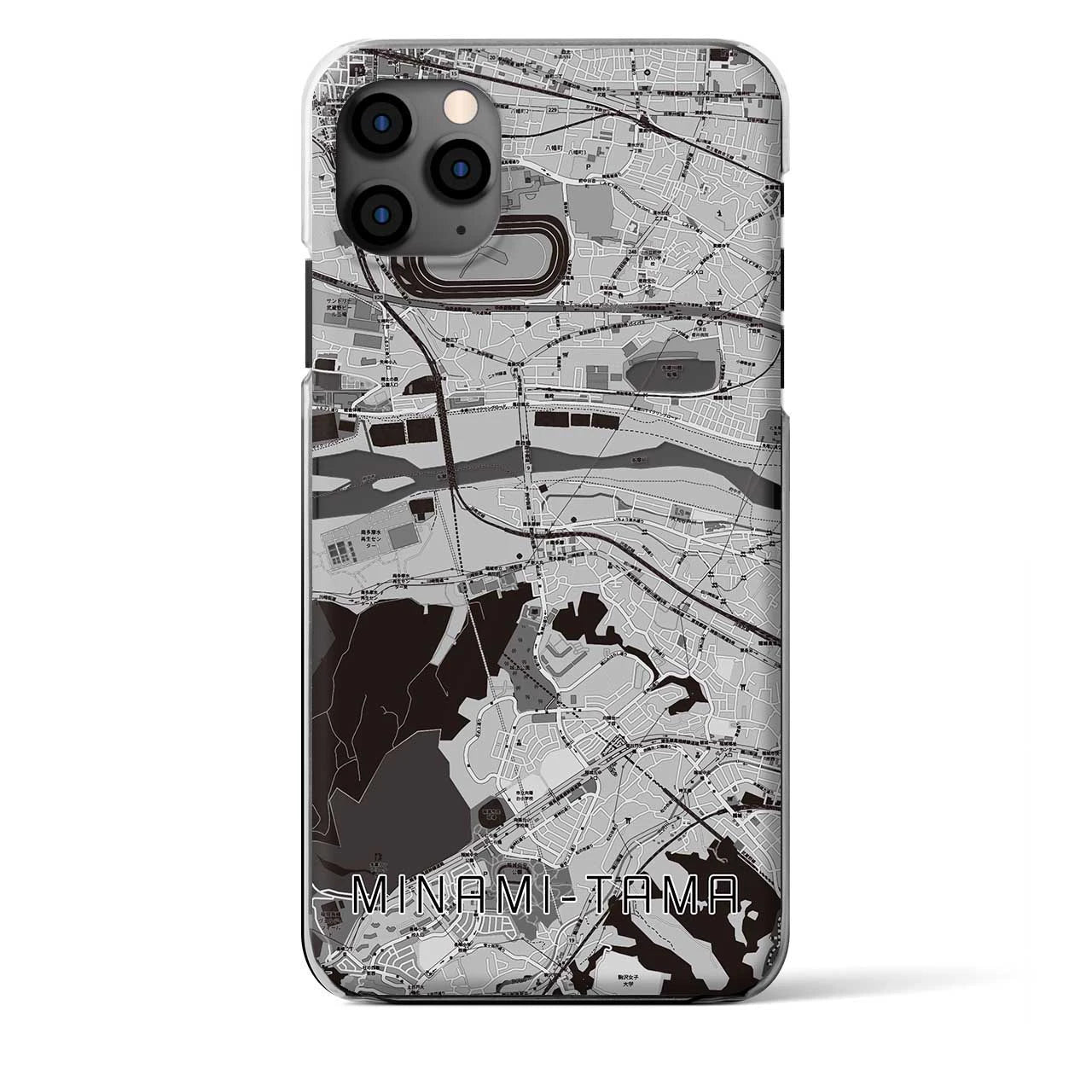 【南多摩(東京都)】地図柄iPhoneケース(クリアタイプ)