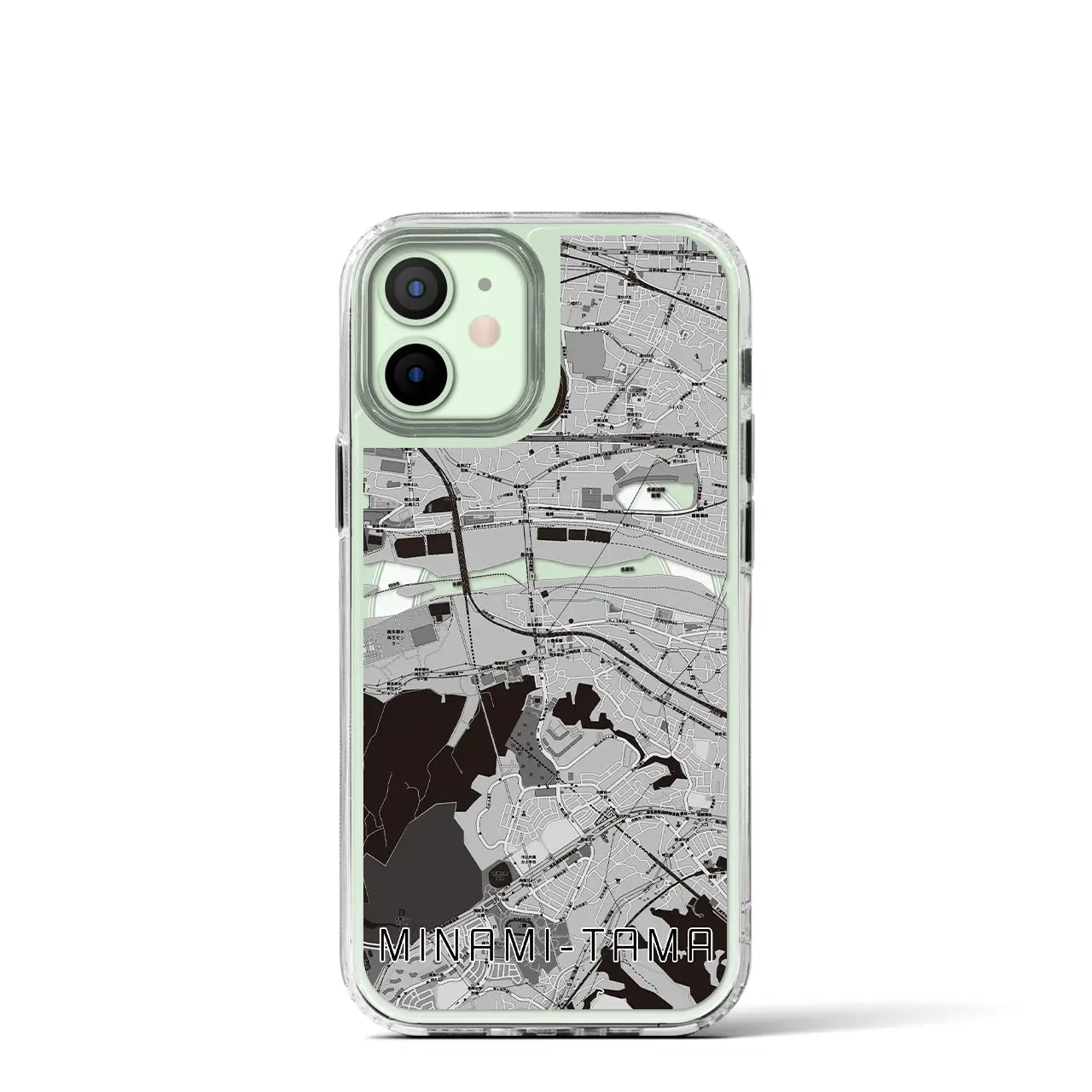 【南多摩(東京都)】地図柄iPhoneケース(MagSafeタイプ)
