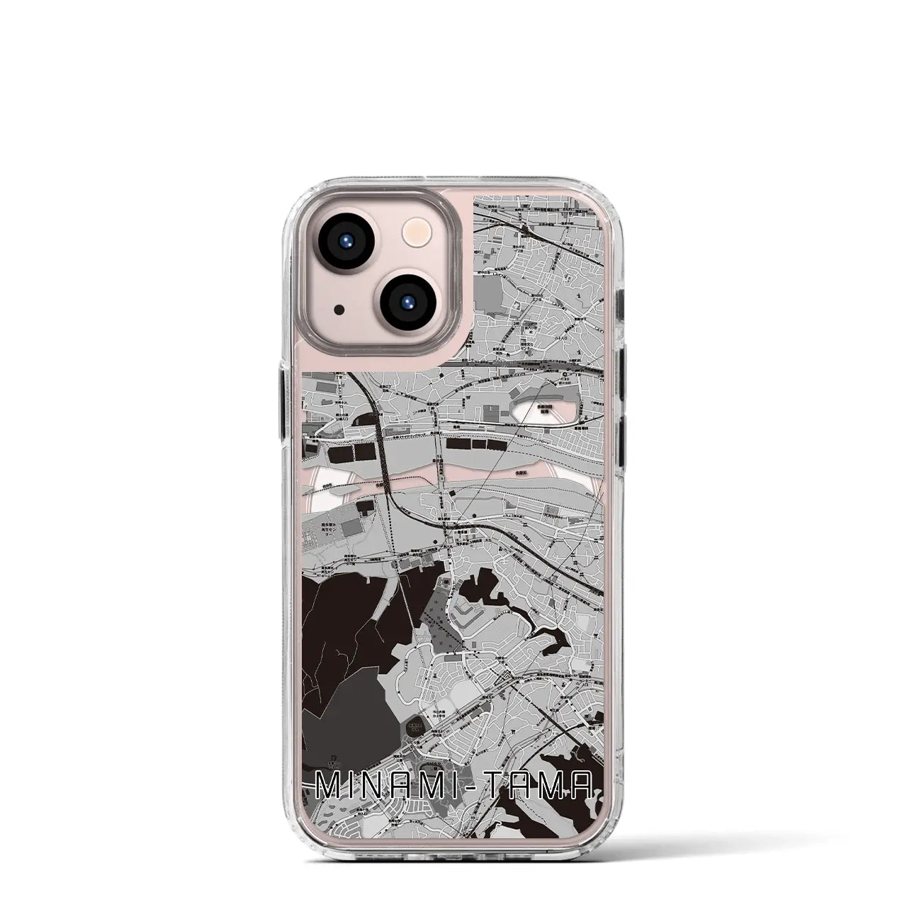【南多摩(東京都)】地図柄iPhoneケース(MagSafeタイプ)