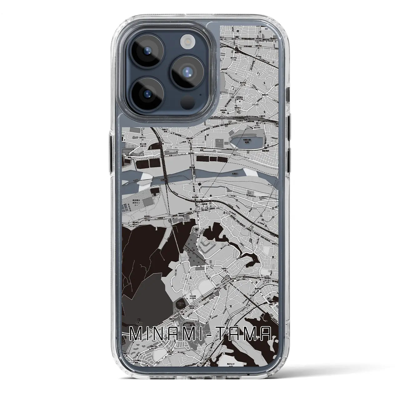 【南多摩(東京都)】地図柄iPhoneケース(MagSafeタイプ)