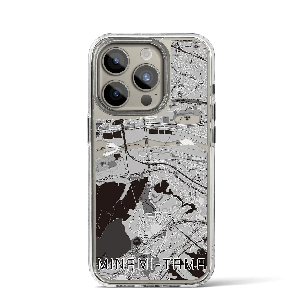 【南多摩(東京都)】地図柄iPhoneケース(MagSafeタイプ)