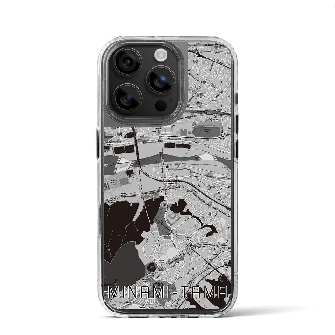 【南多摩(東京都)】地図柄iPhoneケース(MagSafeタイプ)