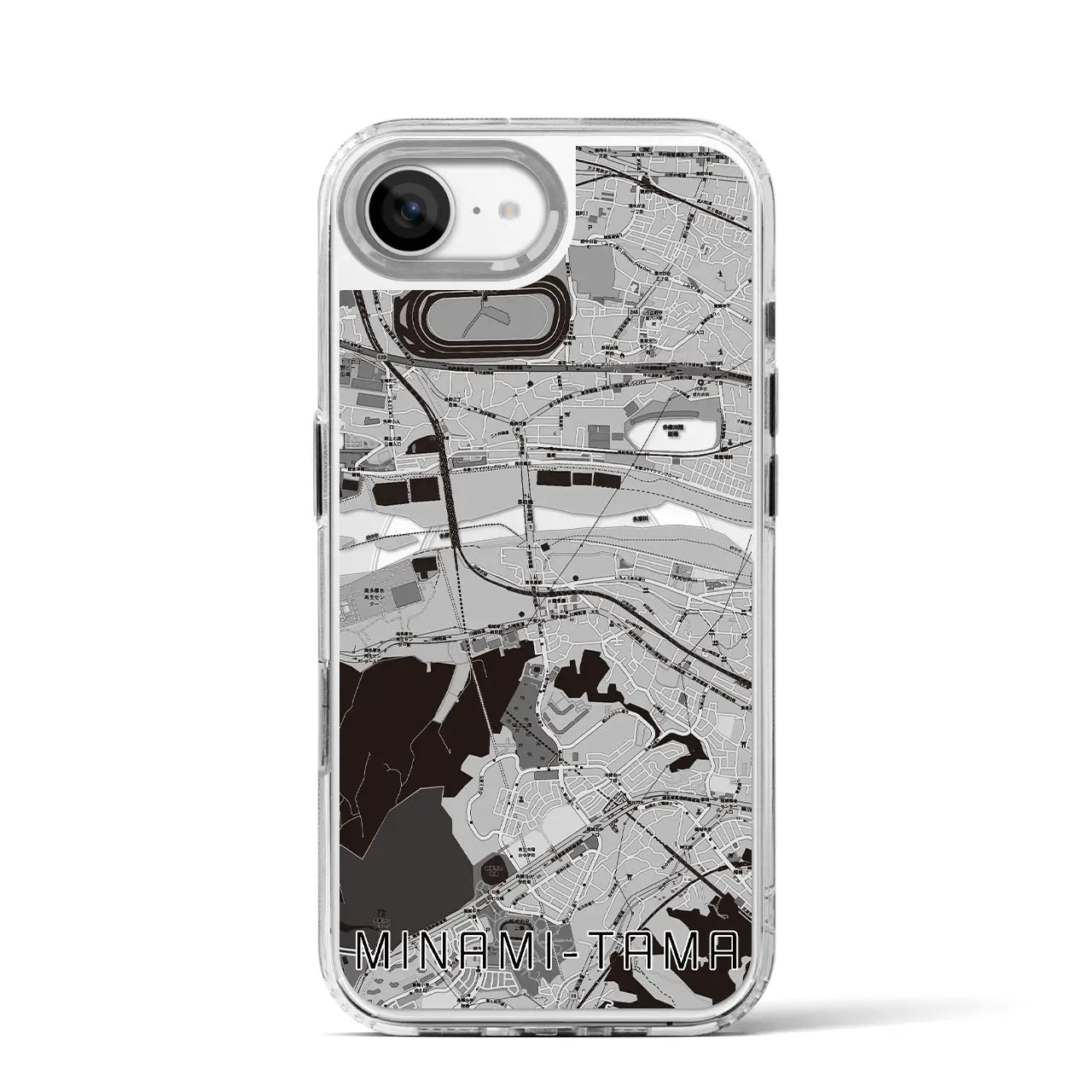 【南多摩(東京都)】地図柄iPhoneケース(MagSafeタイプ)