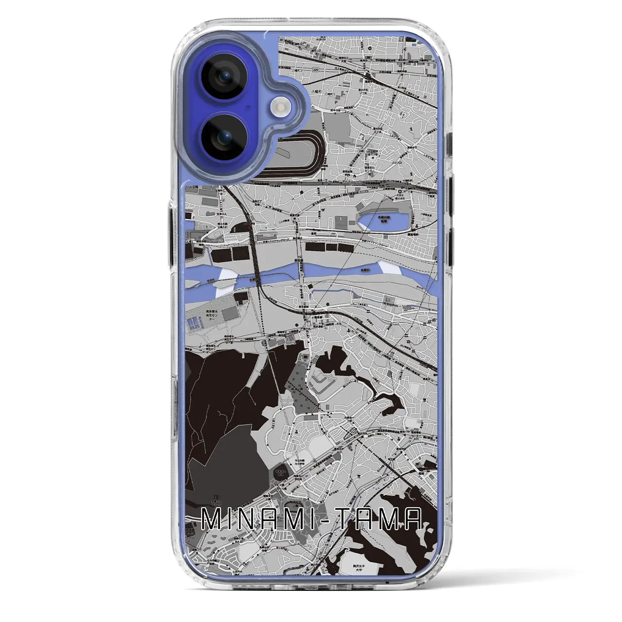 【南多摩(東京都)】地図柄iPhoneケース(MagSafeタイプ)