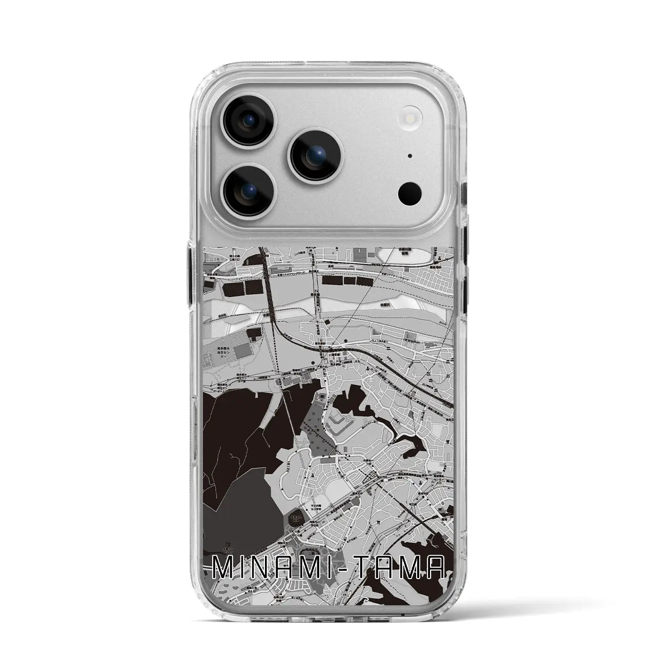 【南多摩(東京都)】地図柄iPhoneケース(MagSafeタイプ)