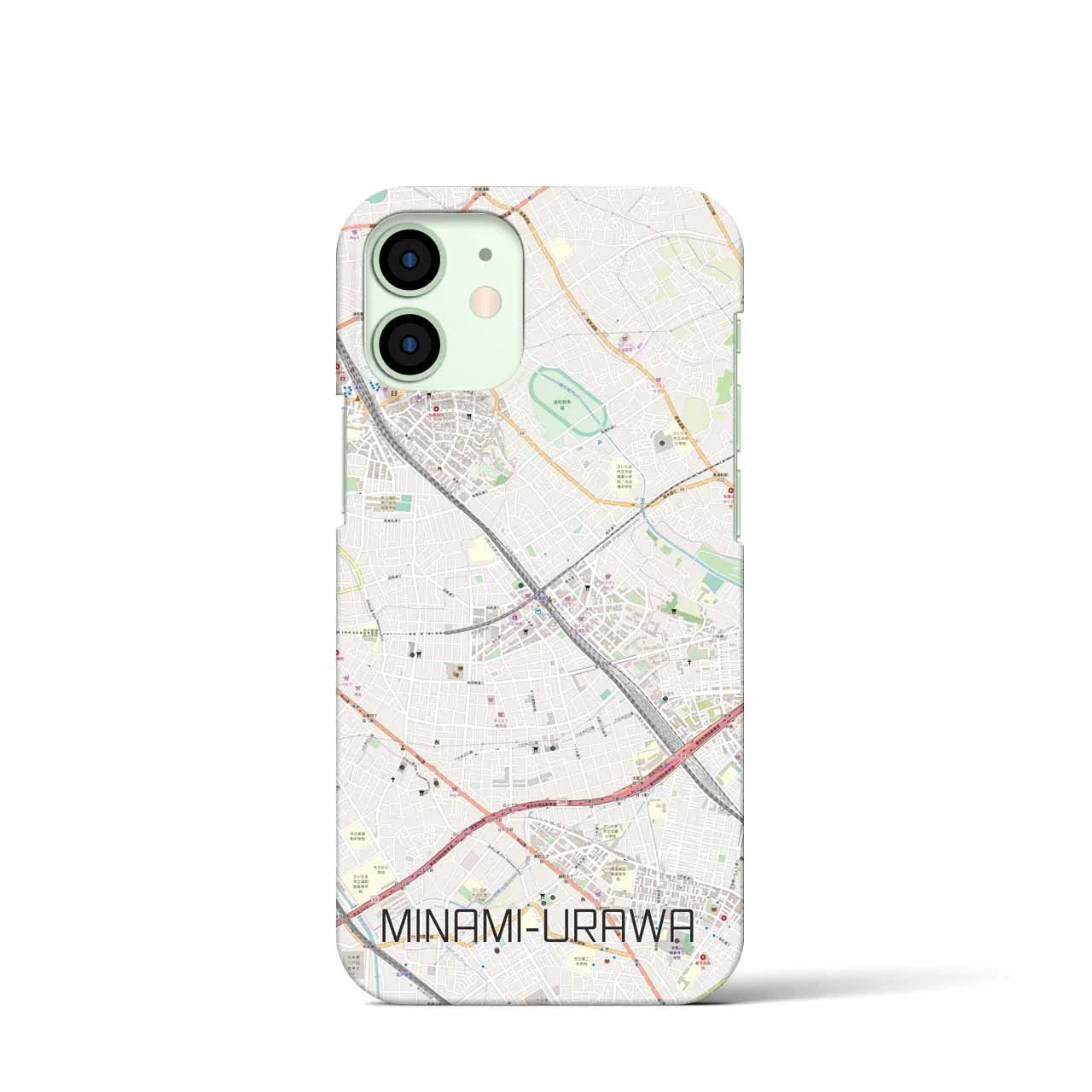 【南浦和(埼玉県)】地図柄iPhoneケース(バックカバータイプ)
