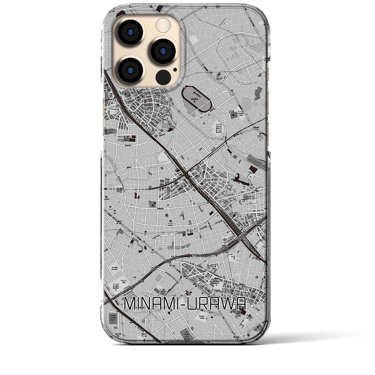 【南浦和(埼玉県)】地図柄iPhoneケース(クリアタイプ)