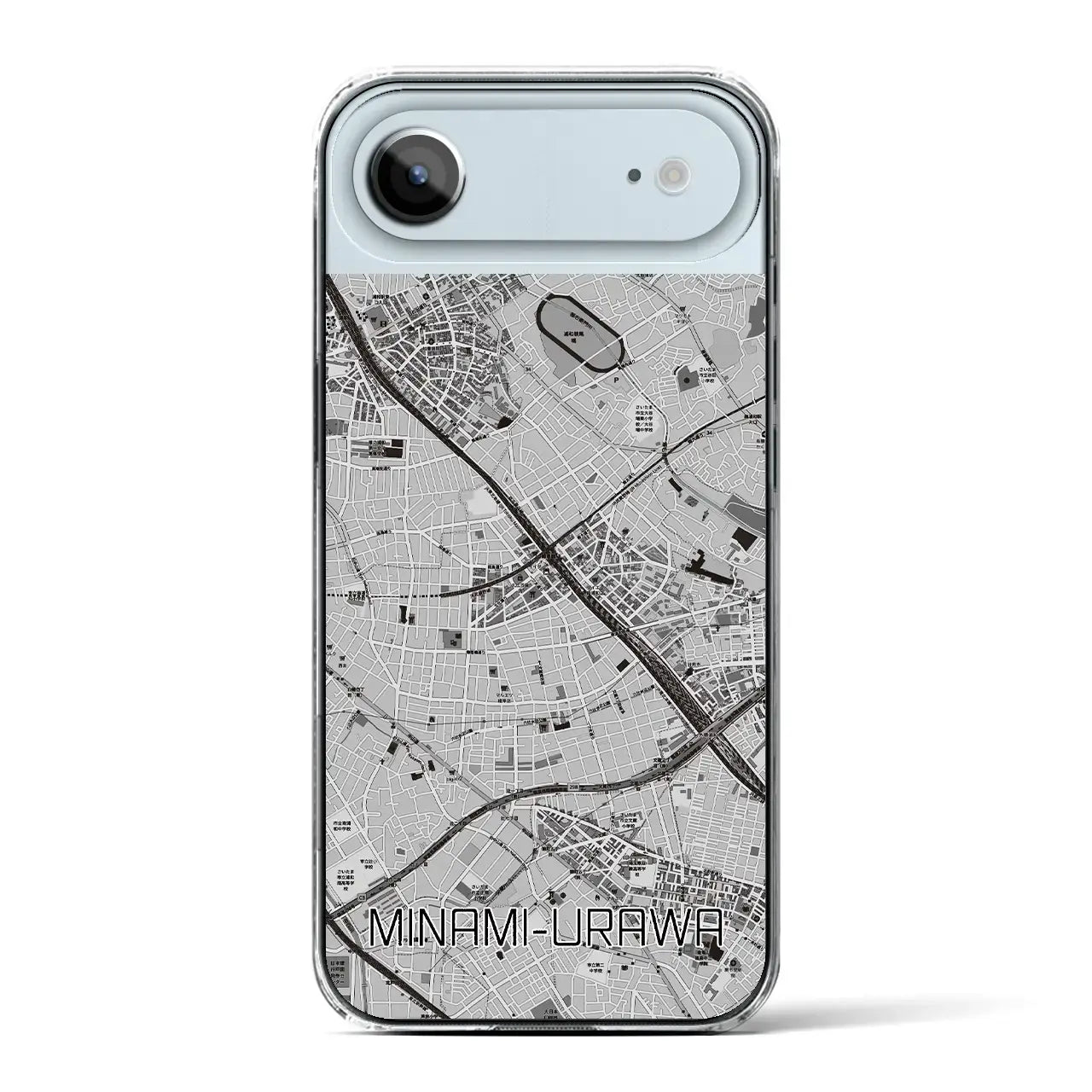 【南浦和(埼玉県)】地図柄iPhoneケース(クリアタイプ)