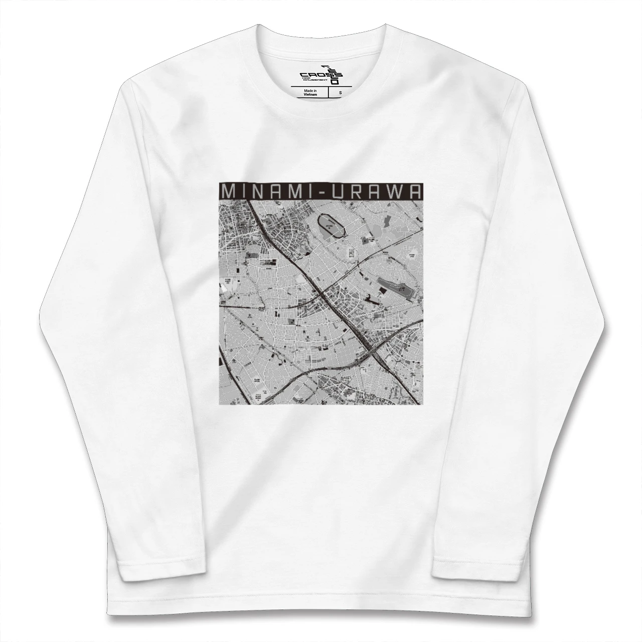 【南浦和(埼玉県)】地図柄ロングスリーブTシャツ