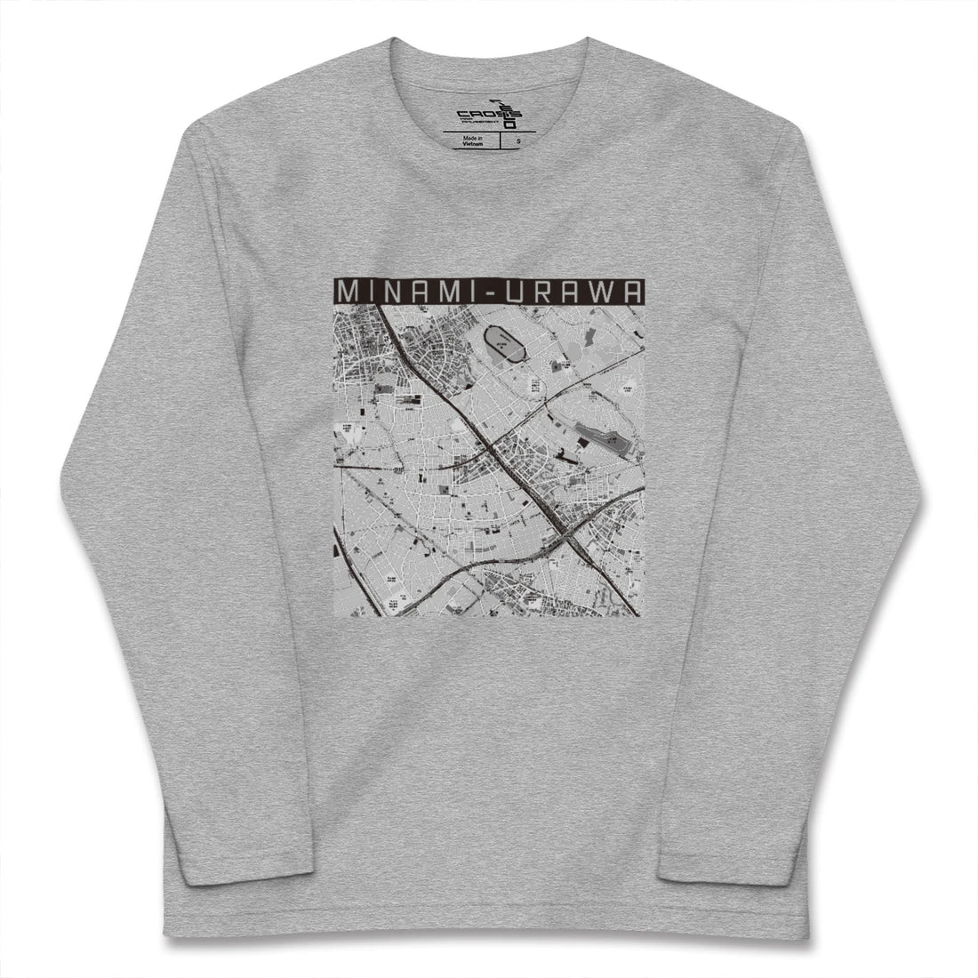 【南浦和(埼玉県)】地図柄ロングスリーブTシャツ