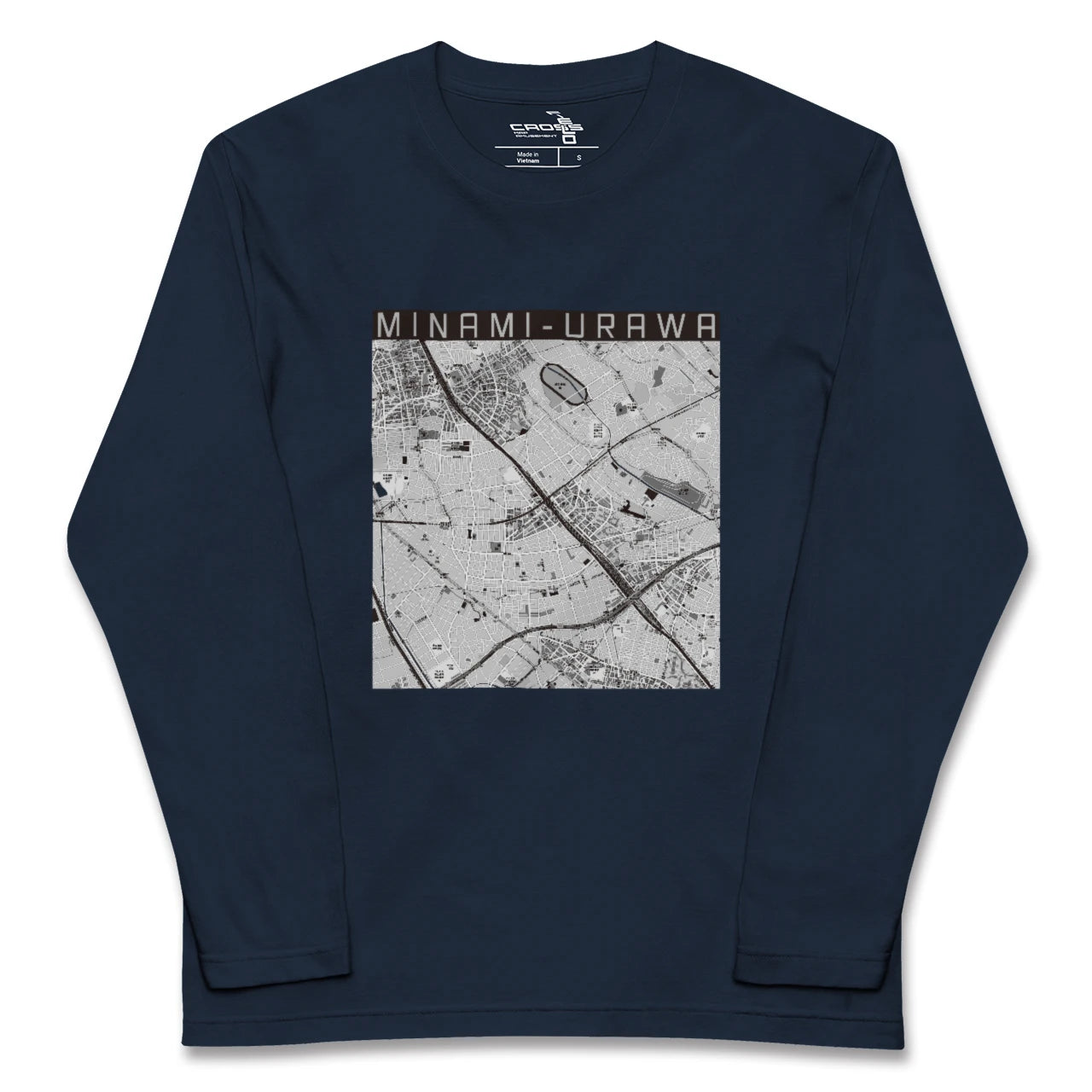 【南浦和(埼玉県)】地図柄ロングスリーブTシャツ