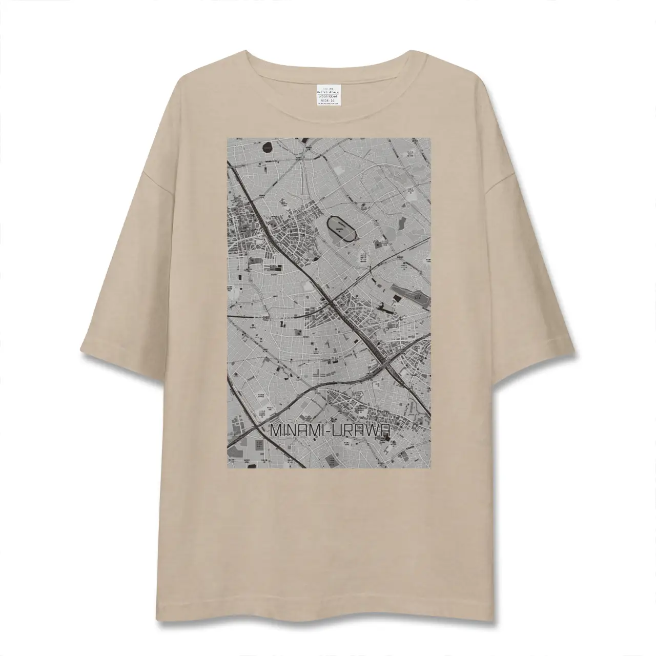 【南浦和(埼玉県)】地図柄ビッグシルエットTシャツ