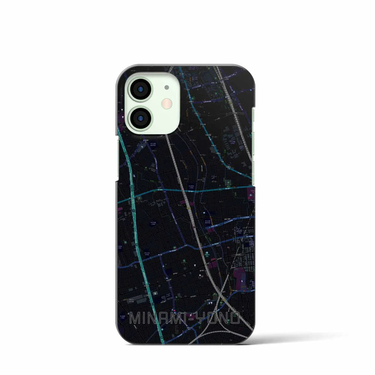 【南与野(埼玉県)】地図柄iPhoneケース(バックカバータイプ)