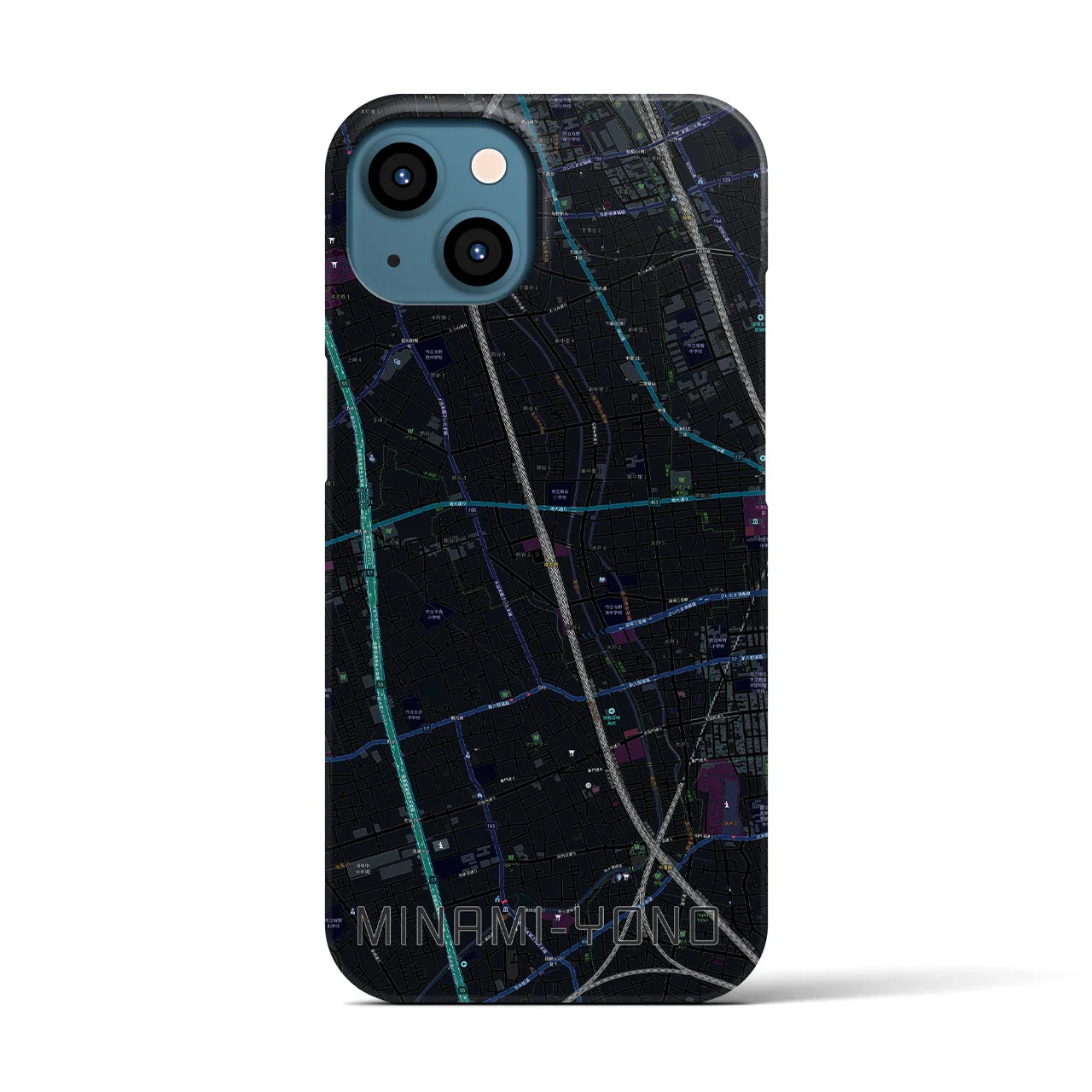 【南与野(埼玉県)】地図柄iPhoneケース(バックカバータイプ)
