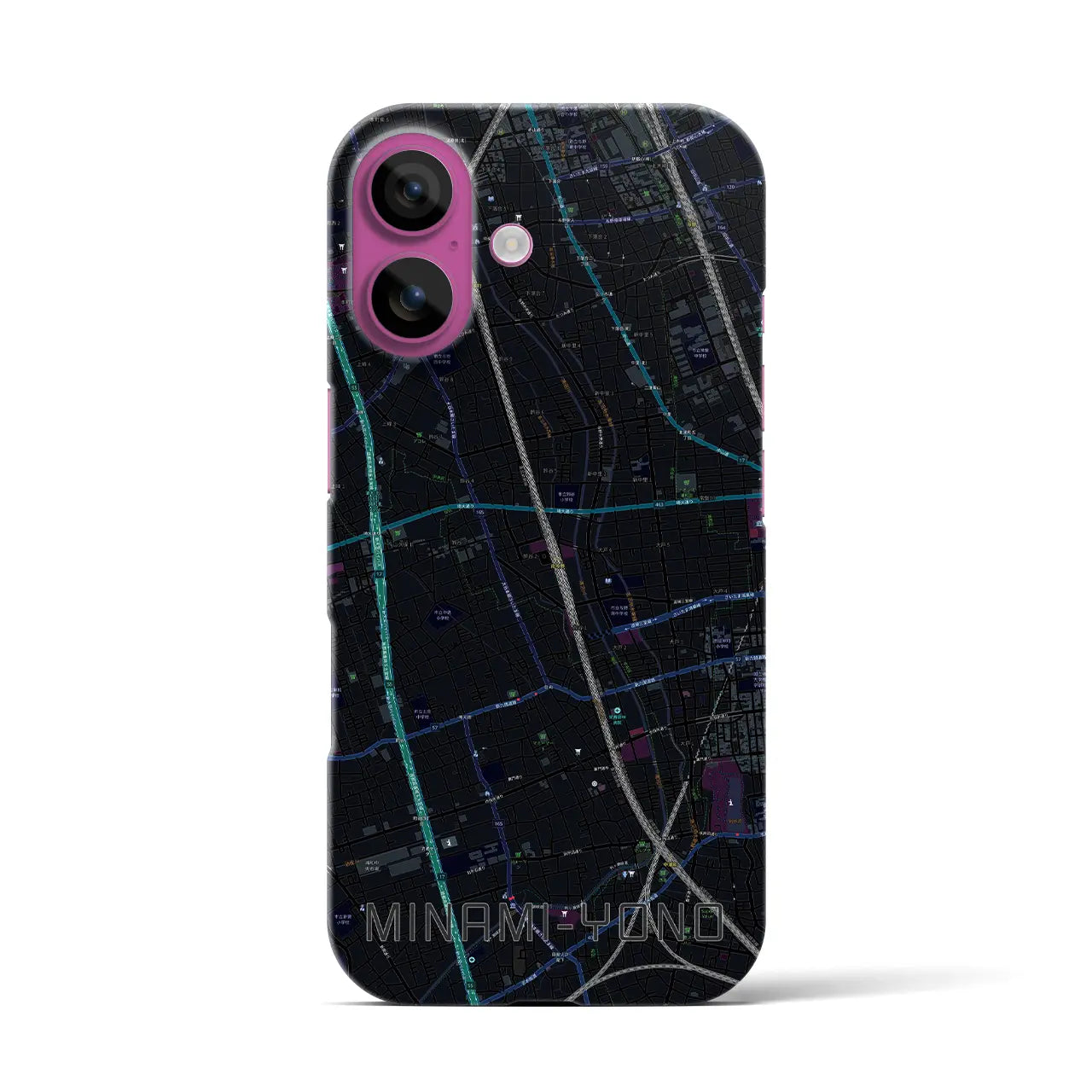 【南与野(埼玉県)】地図柄iPhoneケース(バックカバータイプ)