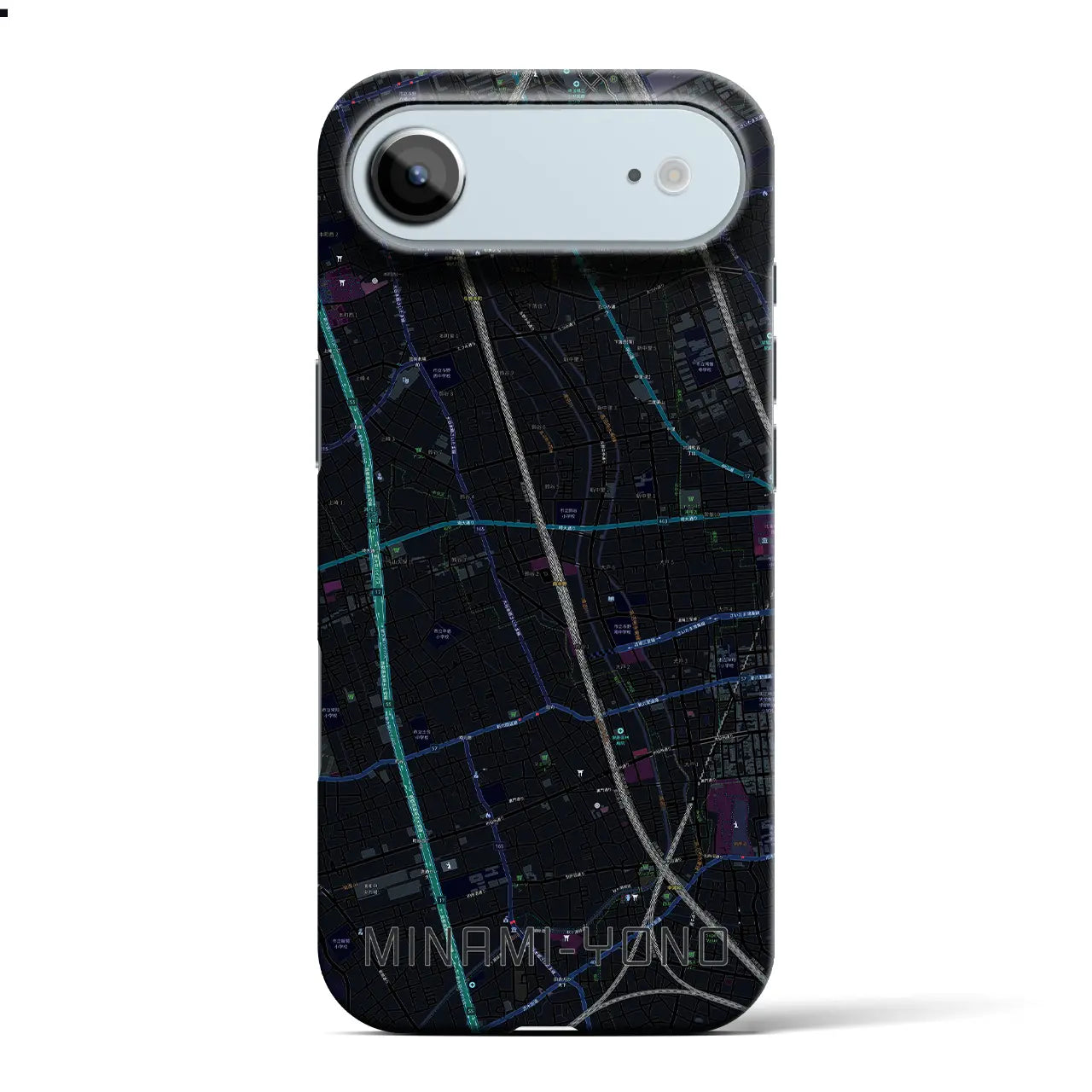 【南与野(埼玉県)】地図柄iPhoneケース(バックカバータイプ)