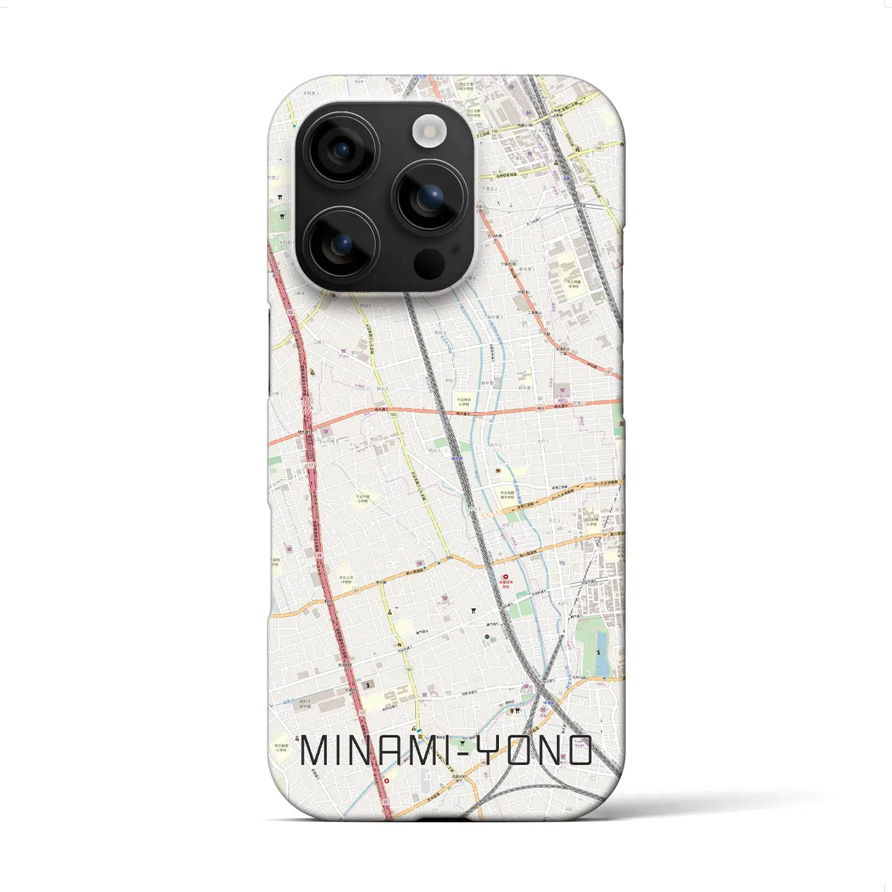 【南与野(埼玉県)】地図柄iPhoneケース(バックカバータイプ)