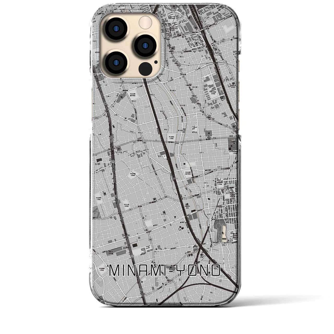 【南与野(埼玉県)】地図柄iPhoneケース(クリアタイプ)