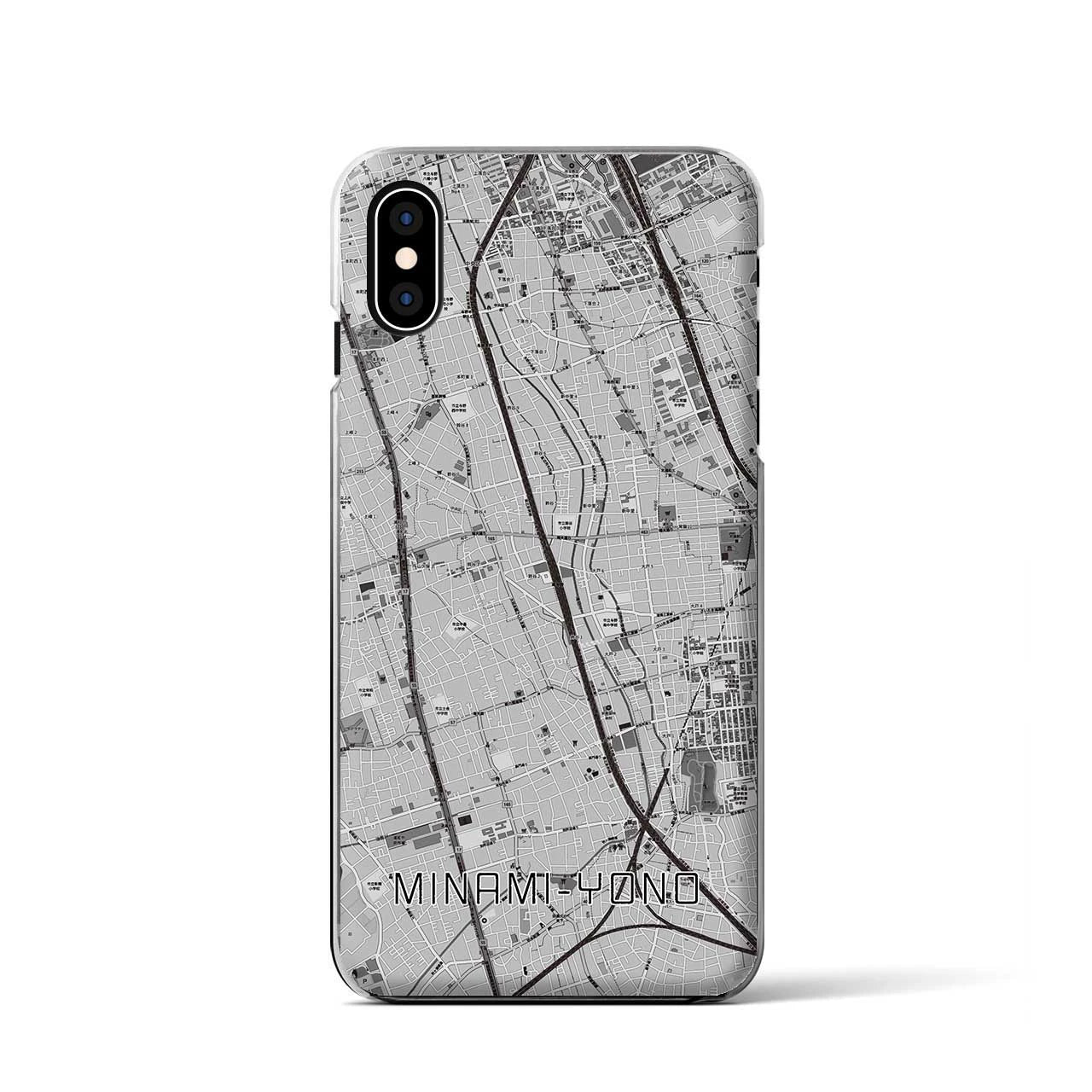 【南与野(埼玉県)】地図柄iPhoneケース(クリアタイプ)