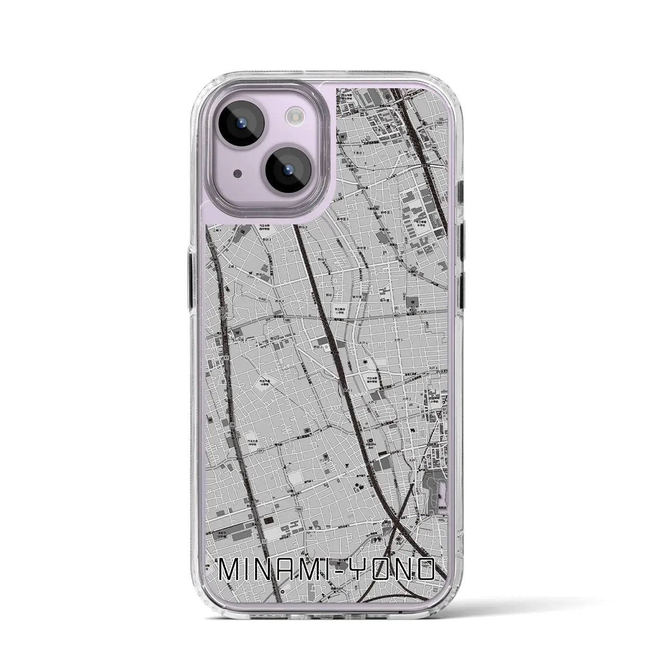【南与野(埼玉県)】地図柄iPhoneケース(MagSafeタイプ)