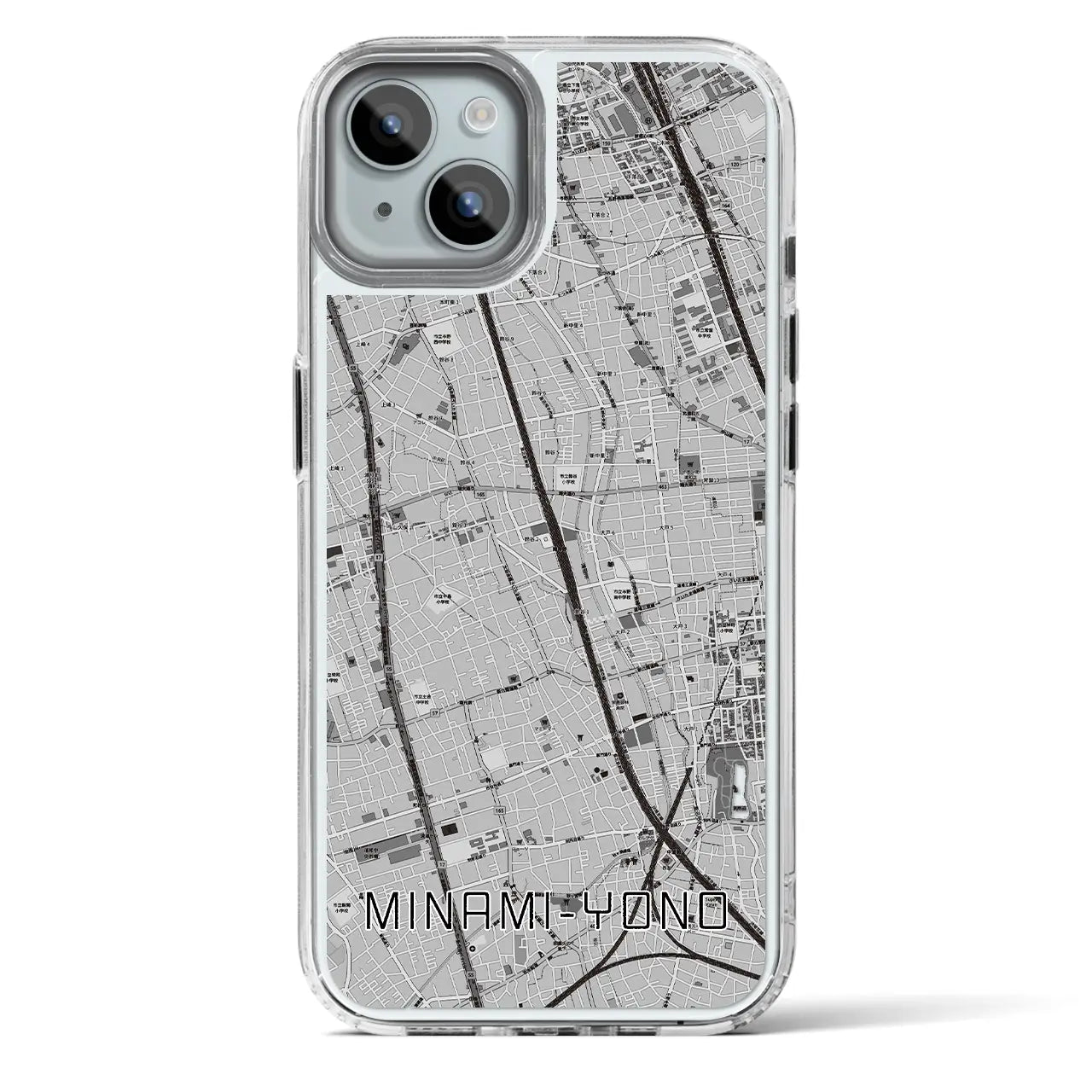 【南与野(埼玉県)】地図柄iPhoneケース(MagSafeタイプ)